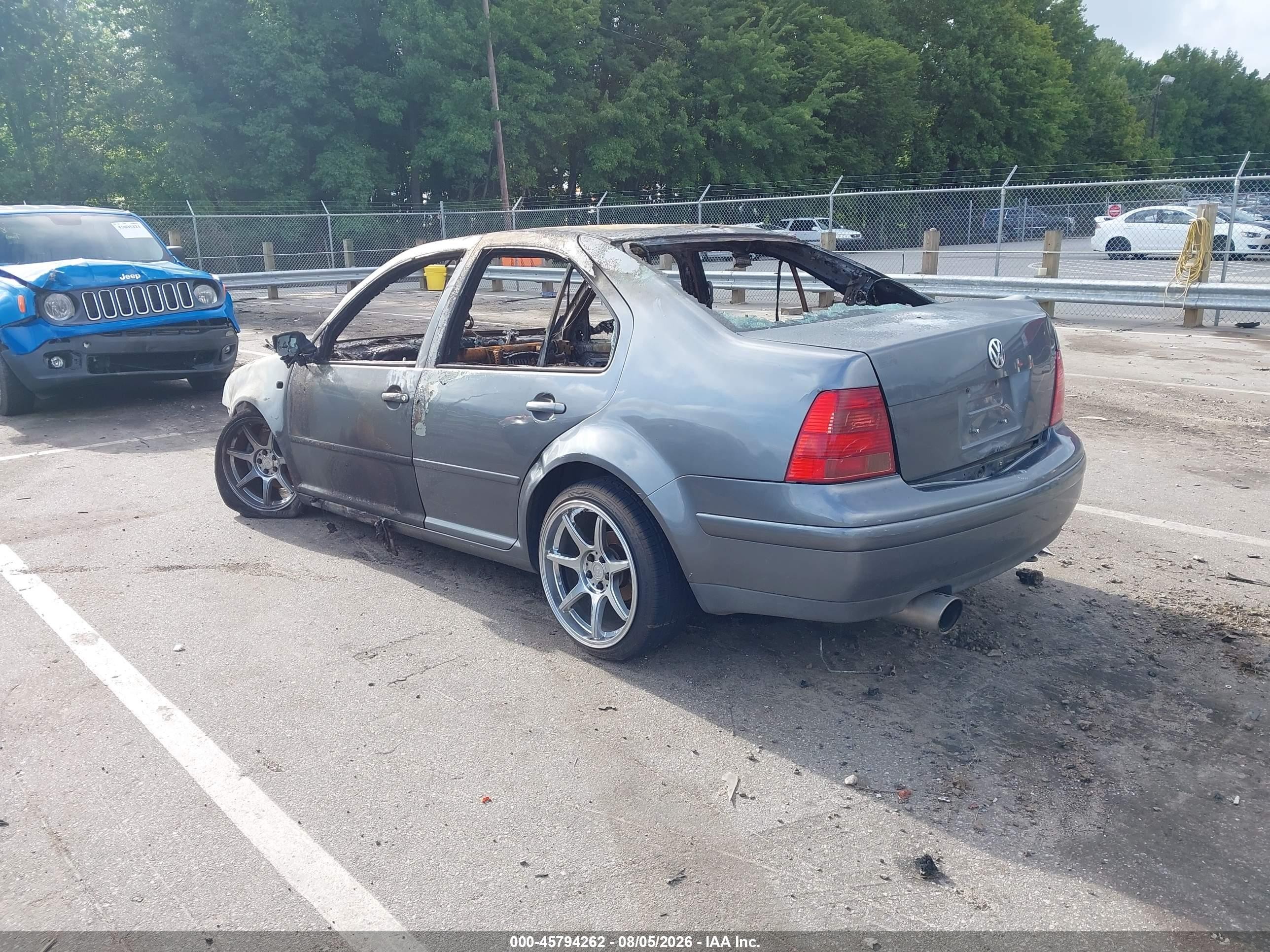 2003 Volkswagen Jetta Gls 1.8t Gray vin: 3VWSE69M93M159102