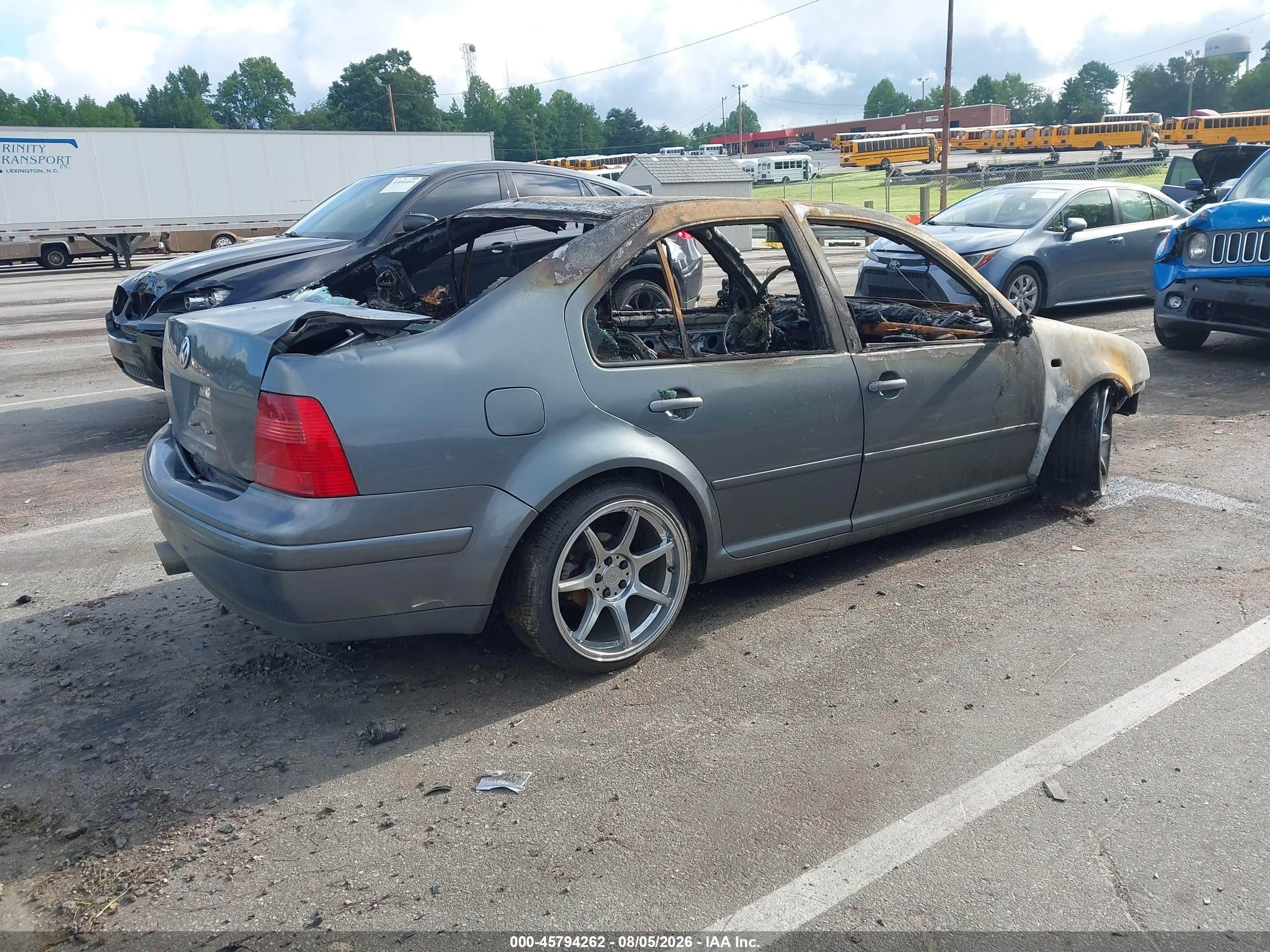 2003 Volkswagen Jetta Gls 1.8t Gray vin: 3VWSE69M93M159102
