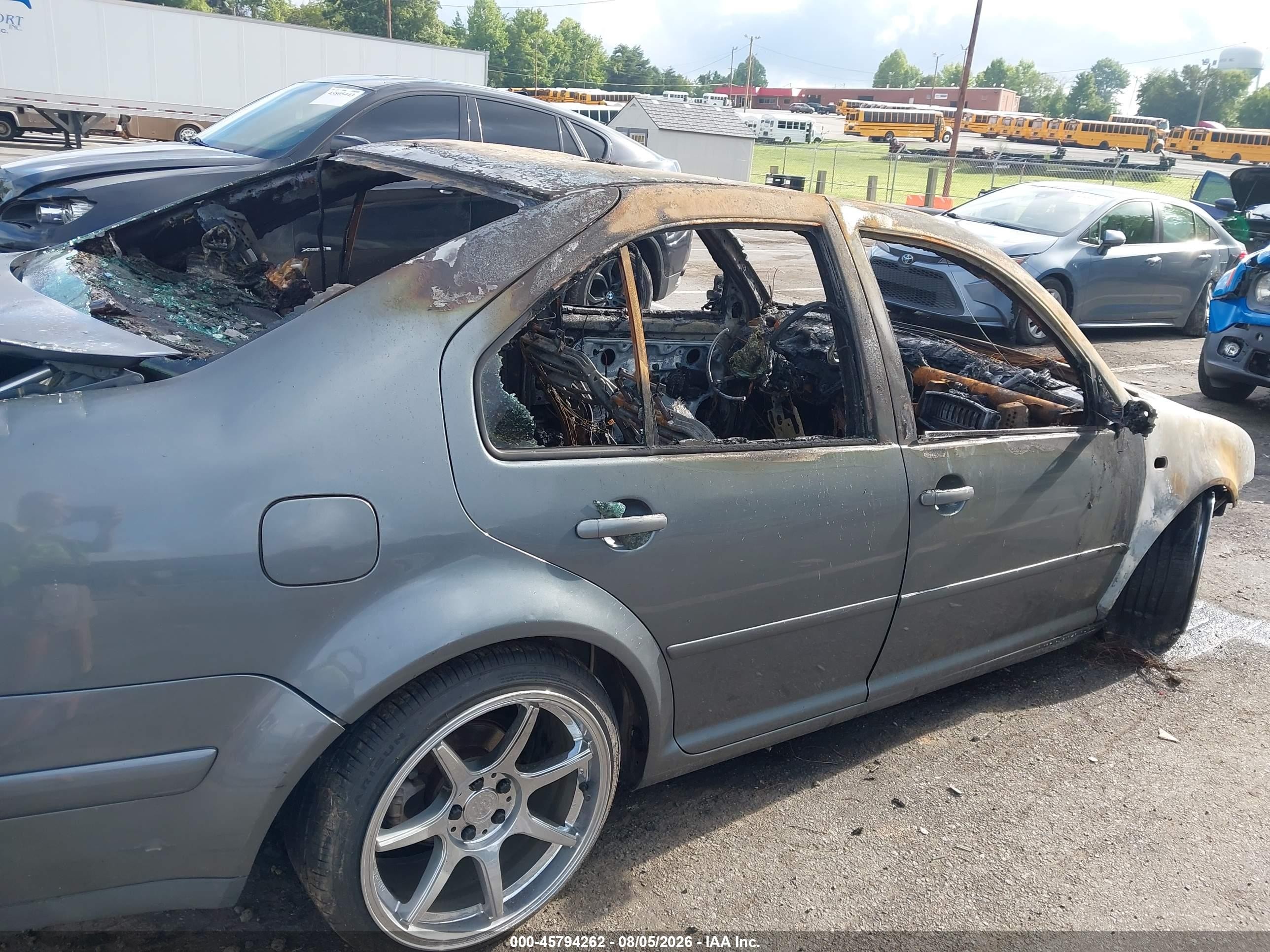 2003 Volkswagen Jetta Gls 1.8t Gray vin: 3VWSE69M93M159102