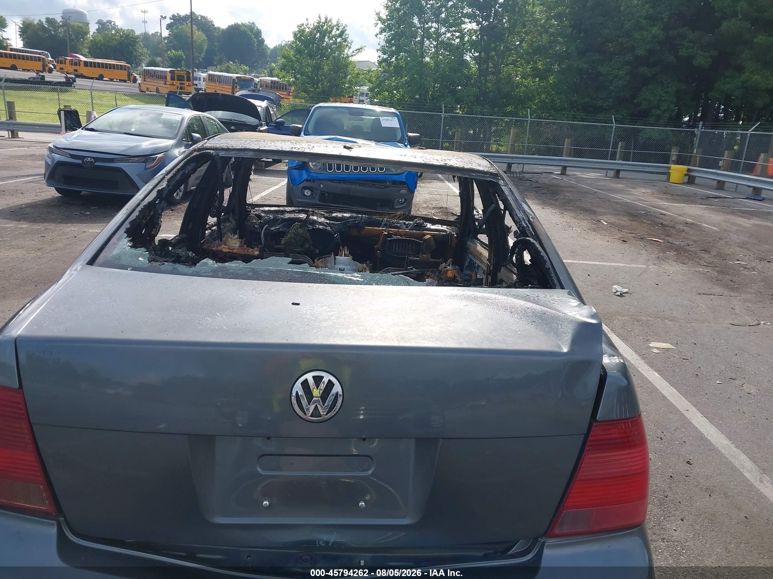 2003 Volkswagen Jetta Gls 1.8t Gray vin: 3VWSE69M93M159102