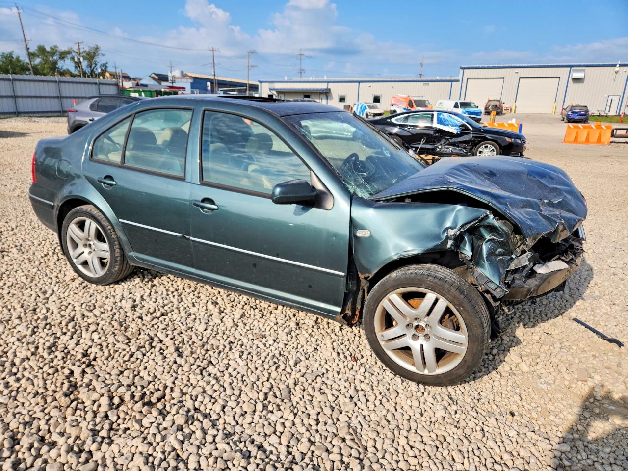2004 Volkswagen Jetta Gls Green vin: 3VWSE69MX4M060676