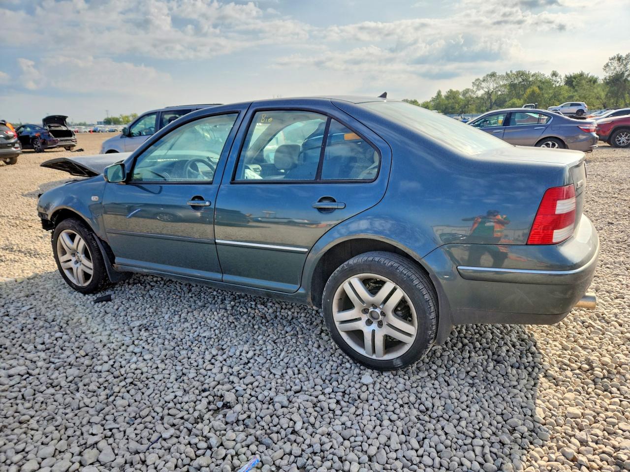 2004 Volkswagen Jetta Gls Green vin: 3VWSE69MX4M060676