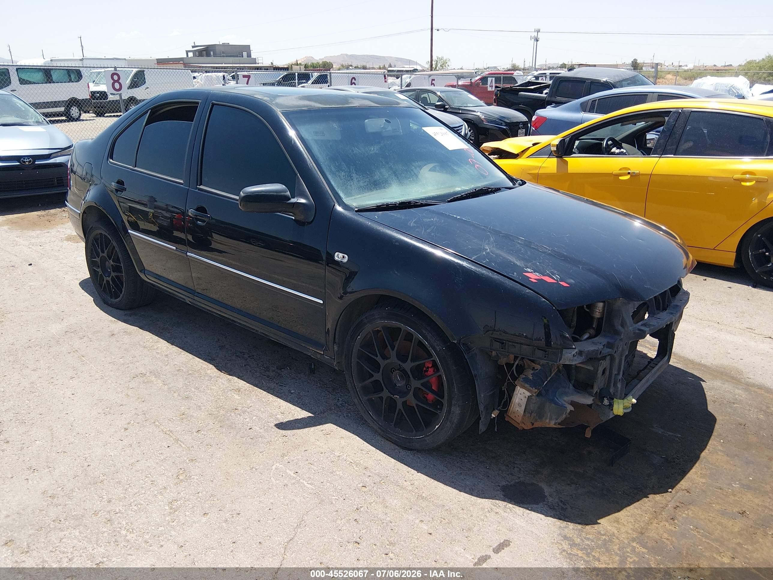 2004 Volkswagen Jetta Gls 1.8t Black vin: 3VWSE69MX4M097064