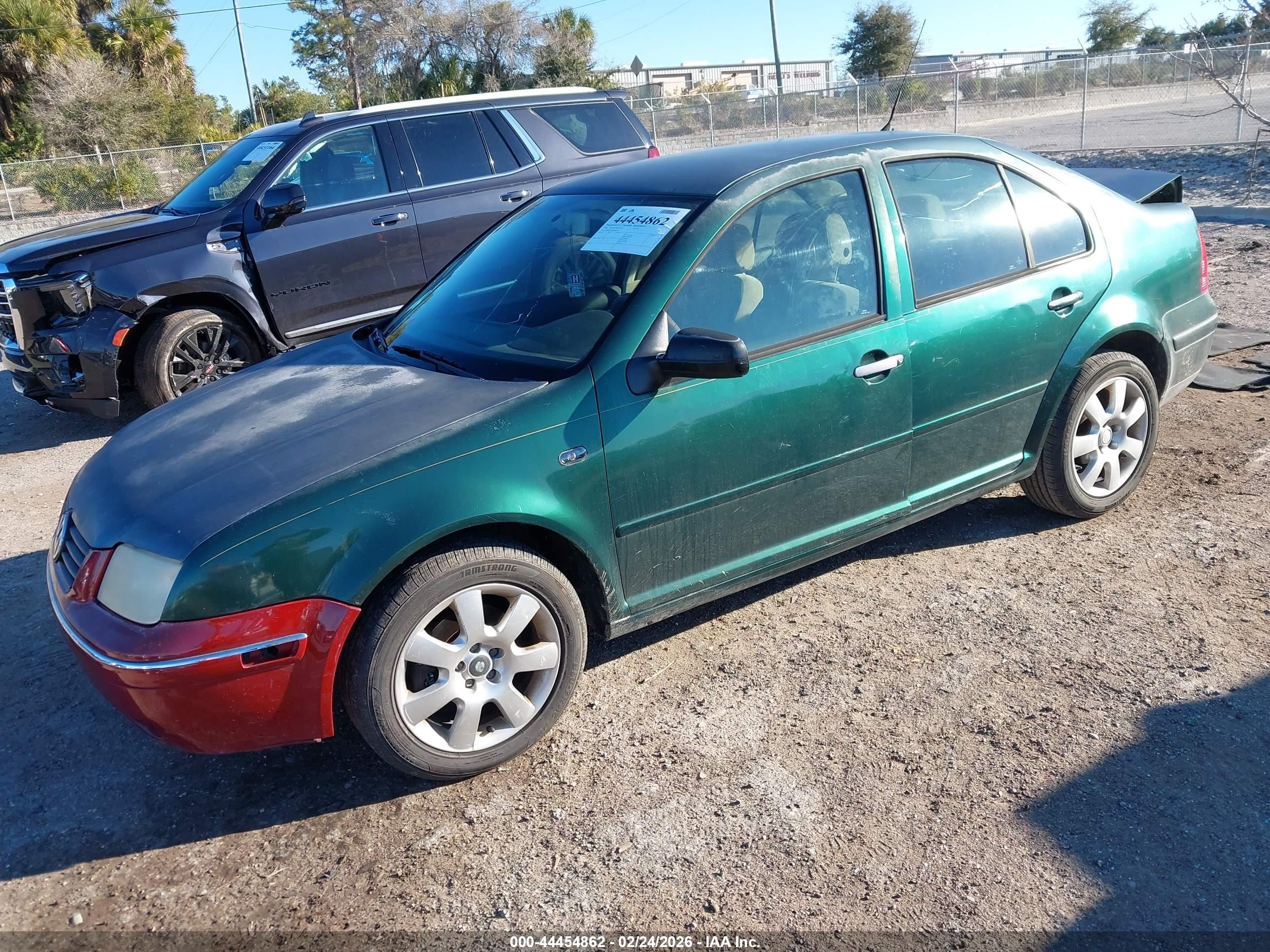 1999 Volkswagen Jetta Gls Tdi Green vin: 3VWSF29M3XM081606