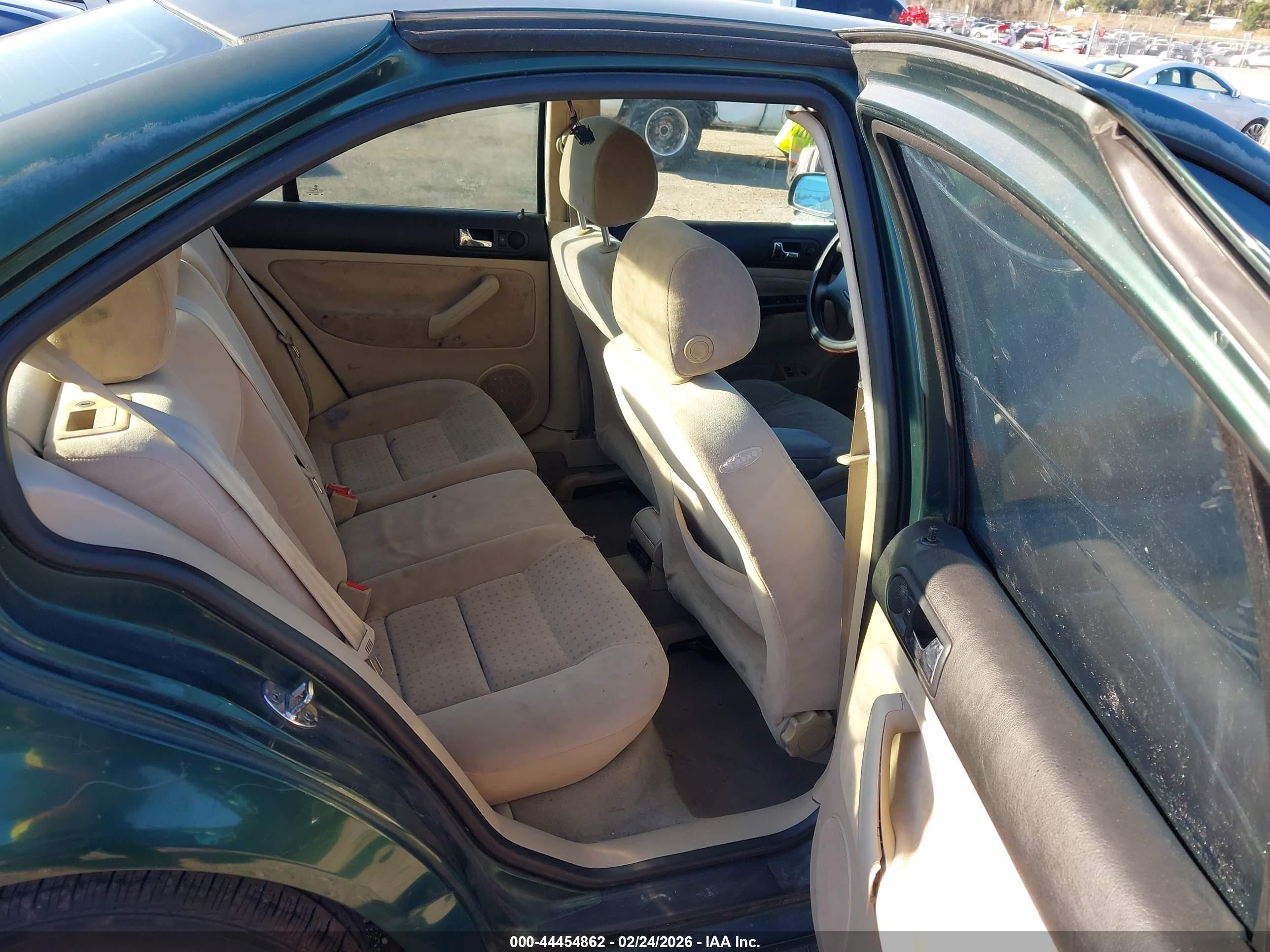 1999 Volkswagen Jetta Gls Tdi Green vin: 3VWSF29M3XM081606