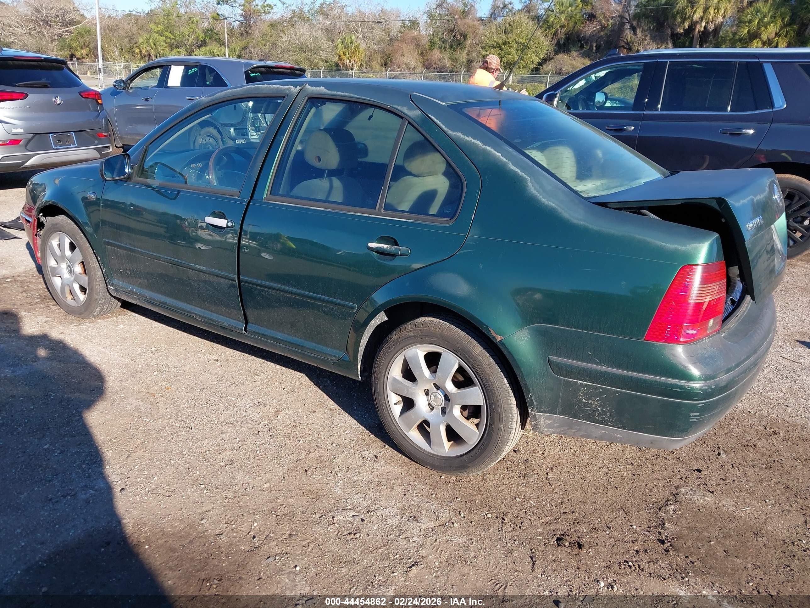 1999 Volkswagen Jetta Gls Tdi Green vin: 3VWSF29M3XM081606