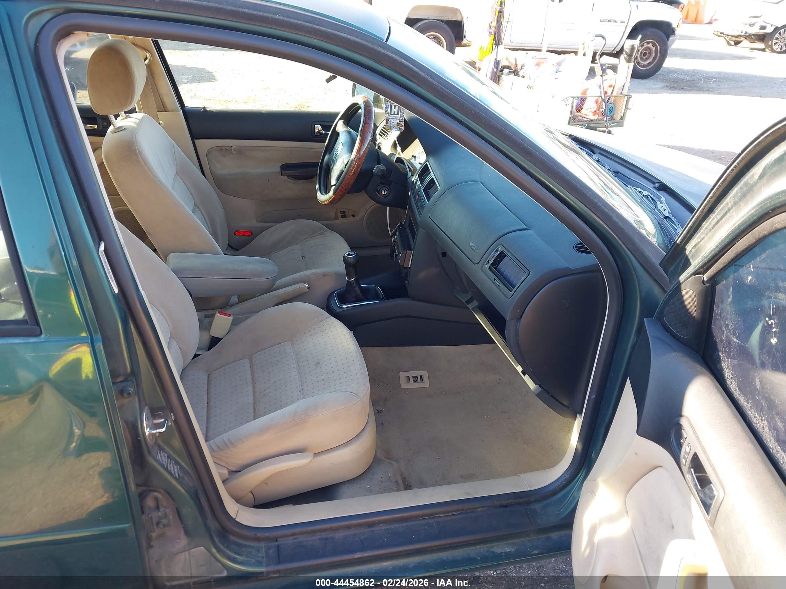 1999 Volkswagen Jetta Gls Tdi Green vin: 3VWSF29M3XM081606