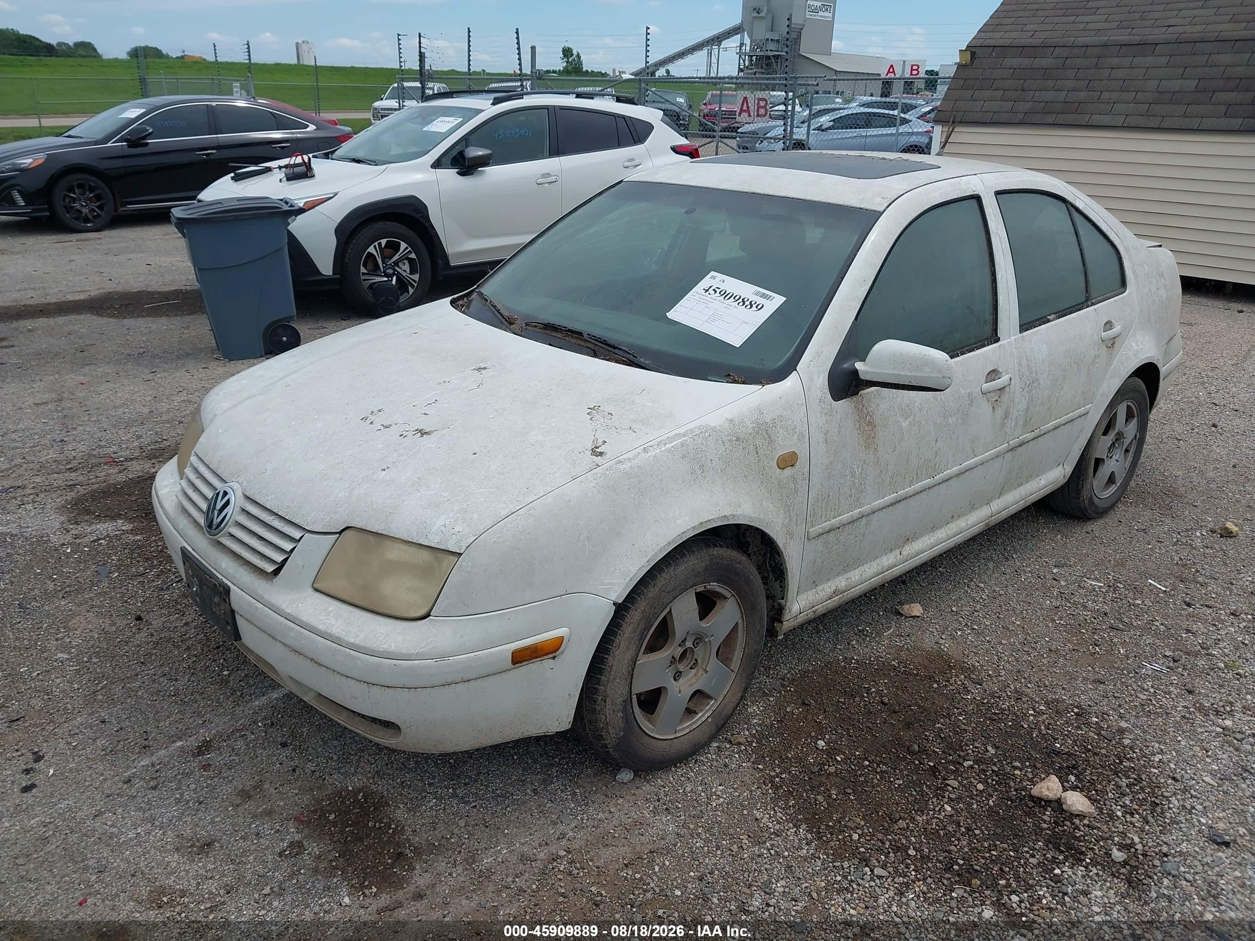 2000 Volkswagen Jetta Gls Tdi White vin: 3VWSF29M3YM039762