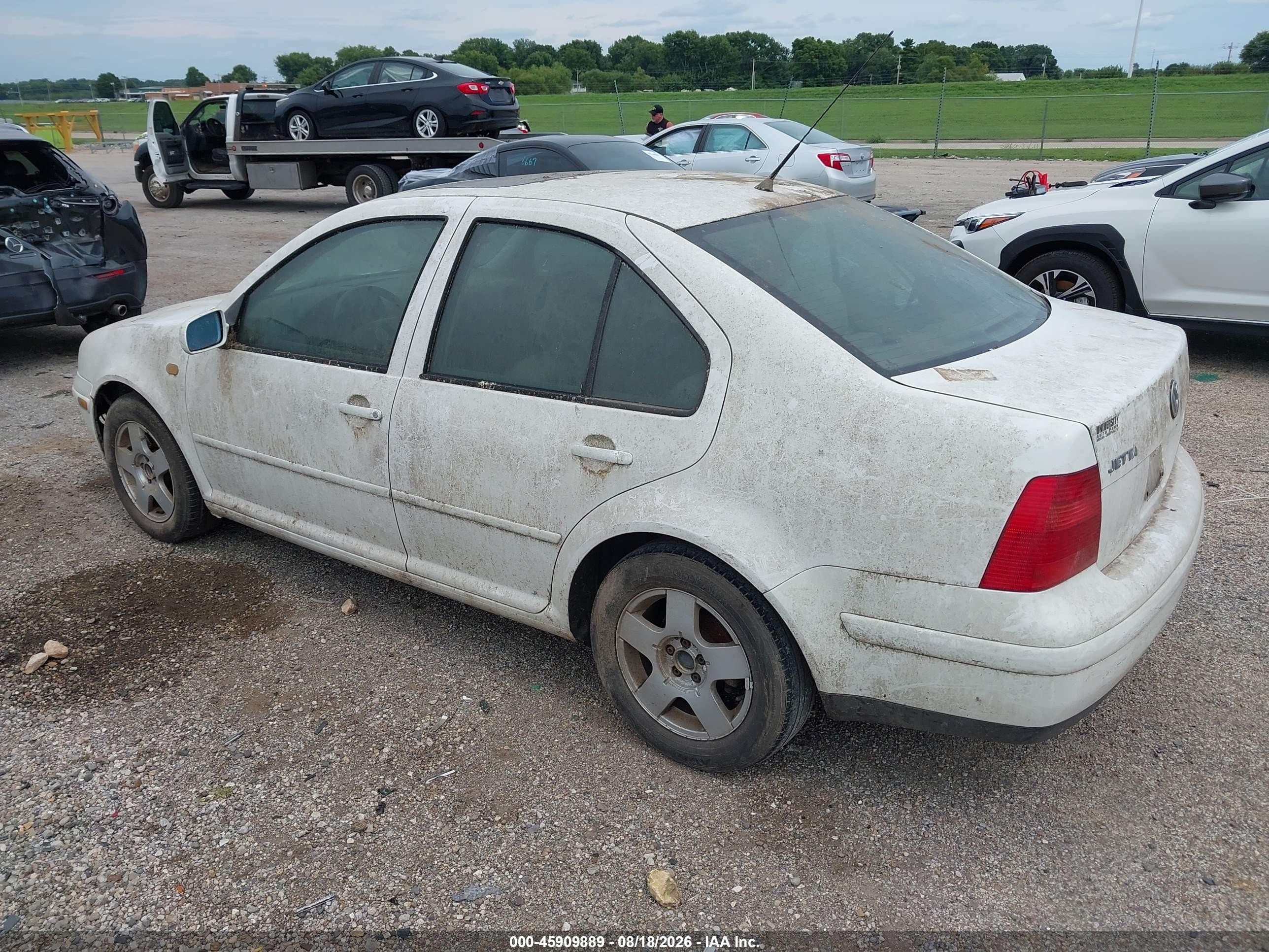 2000 Volkswagen Jetta Gls Tdi White vin: 3VWSF29M3YM039762
