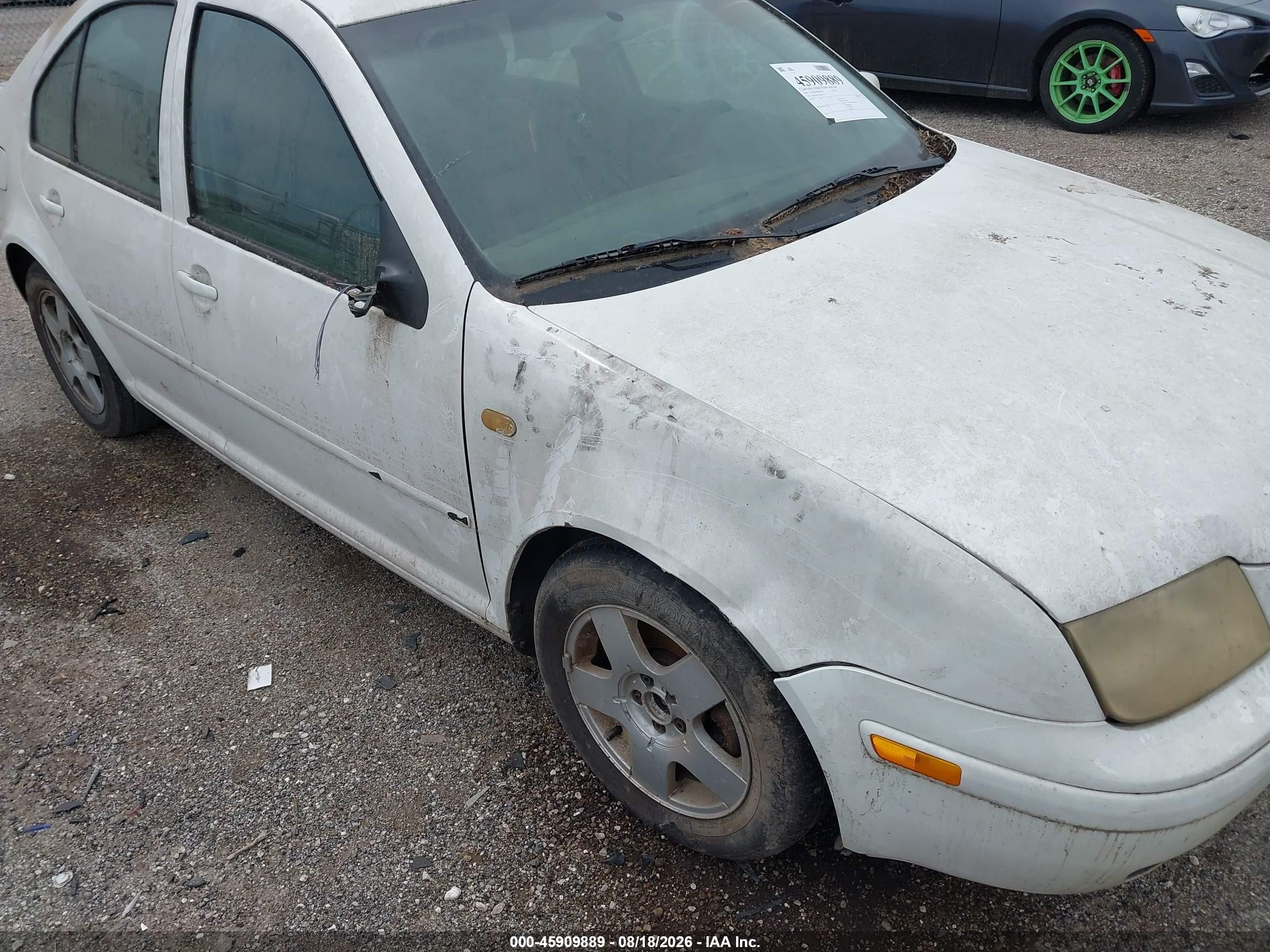 2000 Volkswagen Jetta Gls Tdi White vin: 3VWSF29M3YM039762