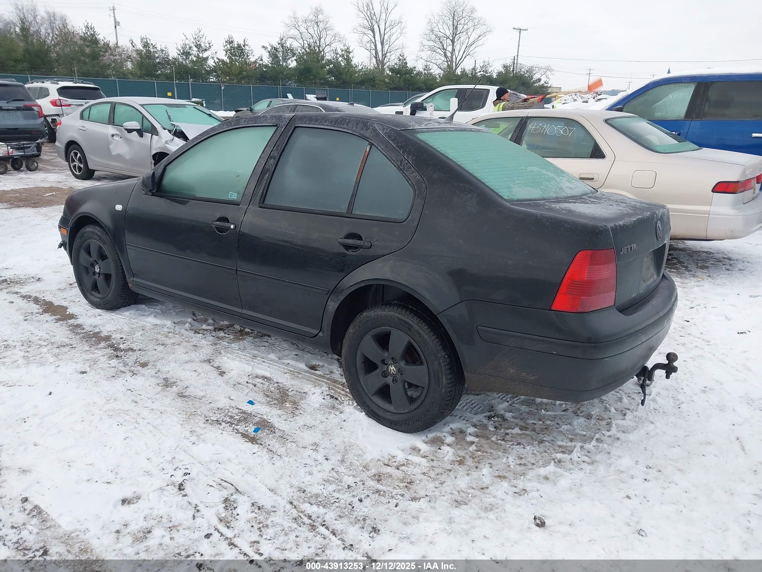 2000 Volkswagen Jetta Gls Tdi Black vin: 3VWSF29M3YM150747