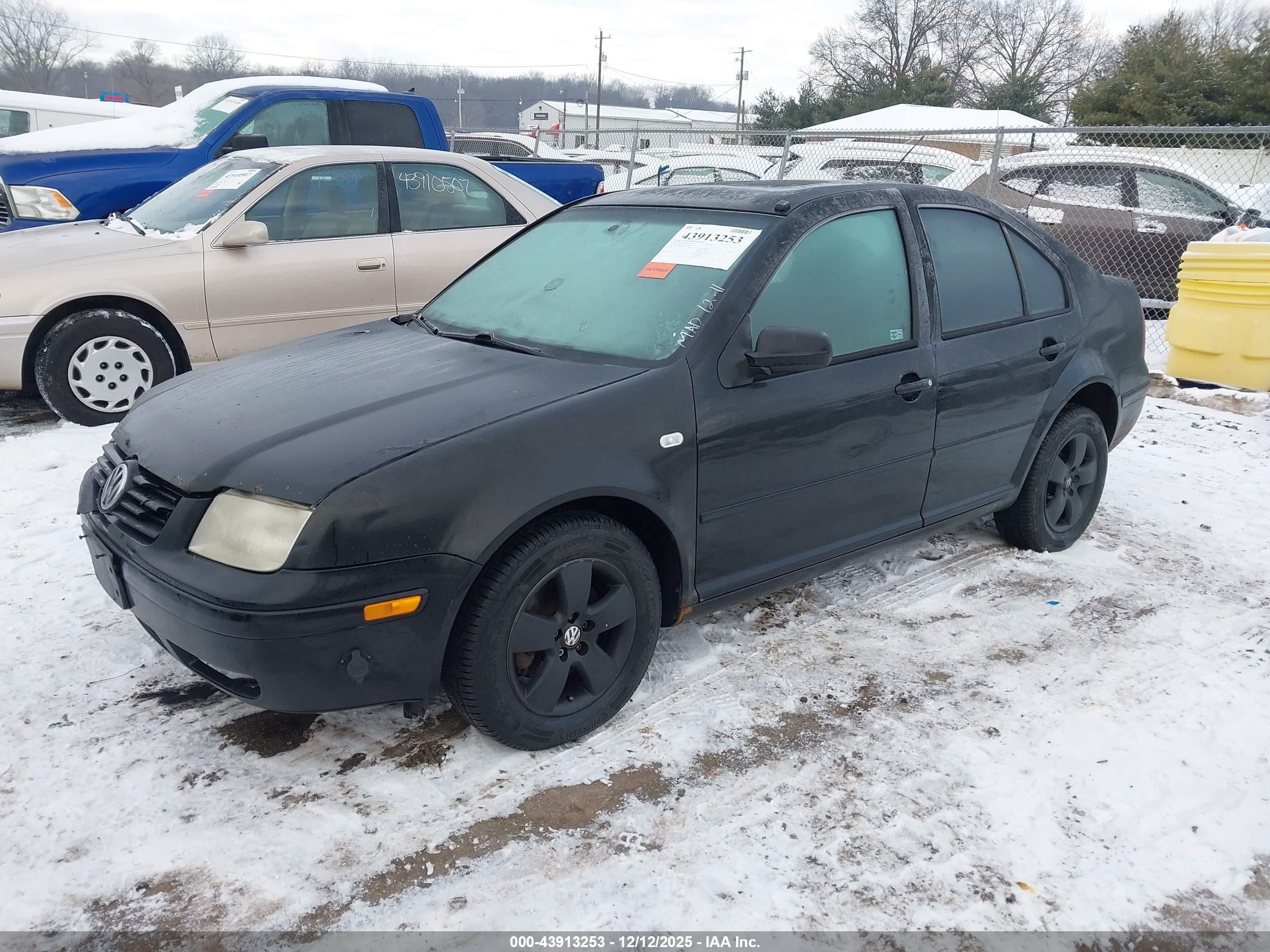 2000 Volkswagen Jetta Gls Tdi Black vin: 3VWSF29M3YM150747