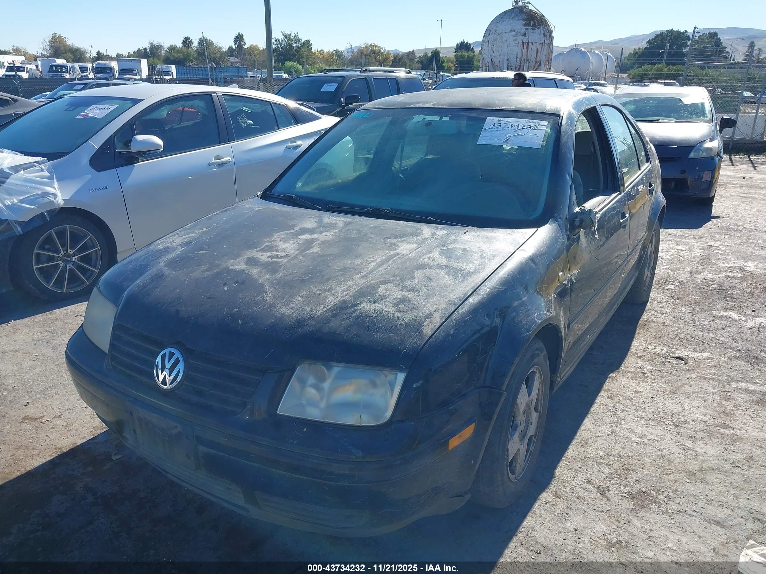2000 Volkswagen Jetta Gls Tdi Black vin: 3VWSF29M4YM050219