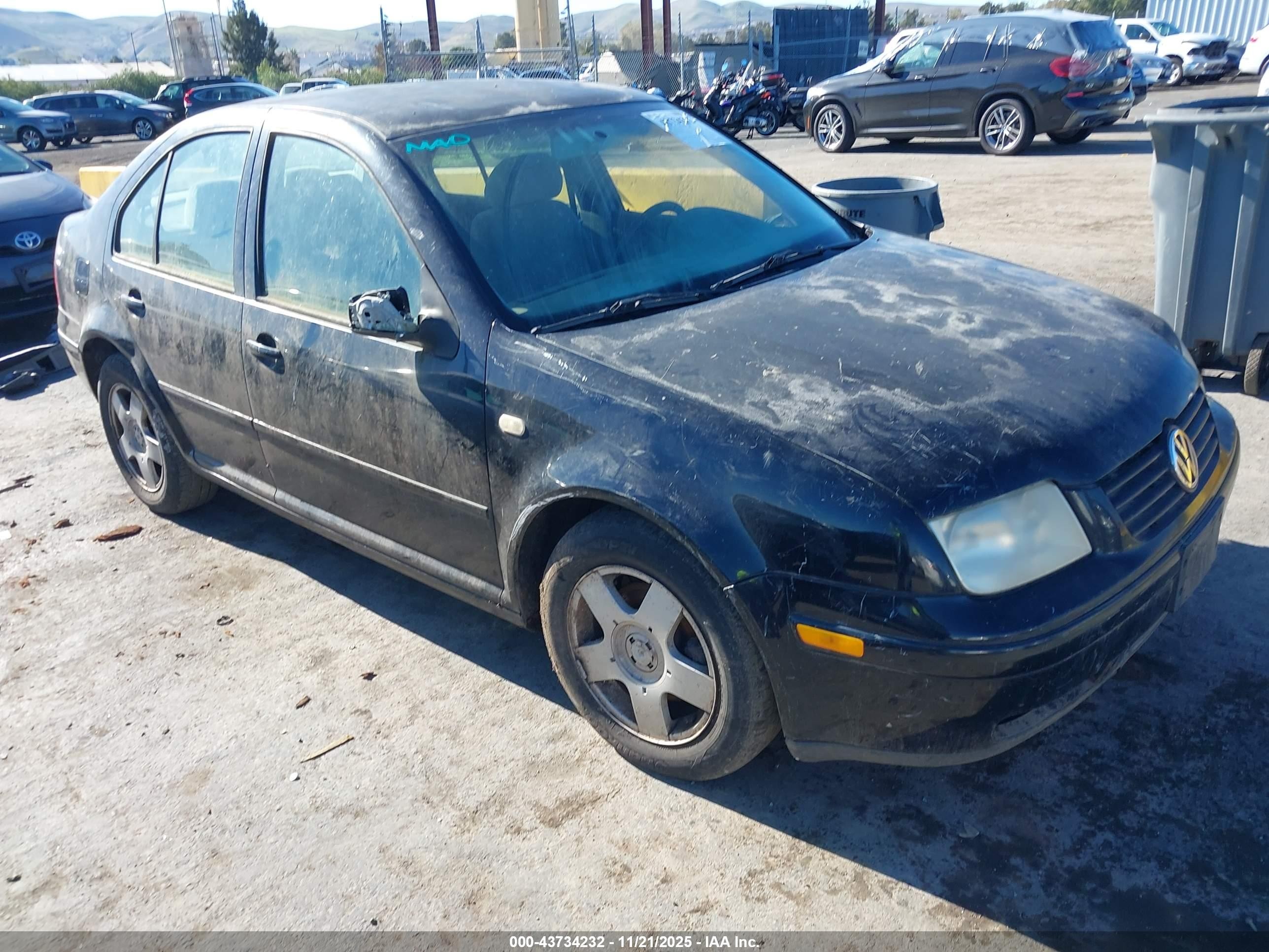 2000 Volkswagen Jetta Gls Tdi Black vin: 3VWSF29M4YM050219