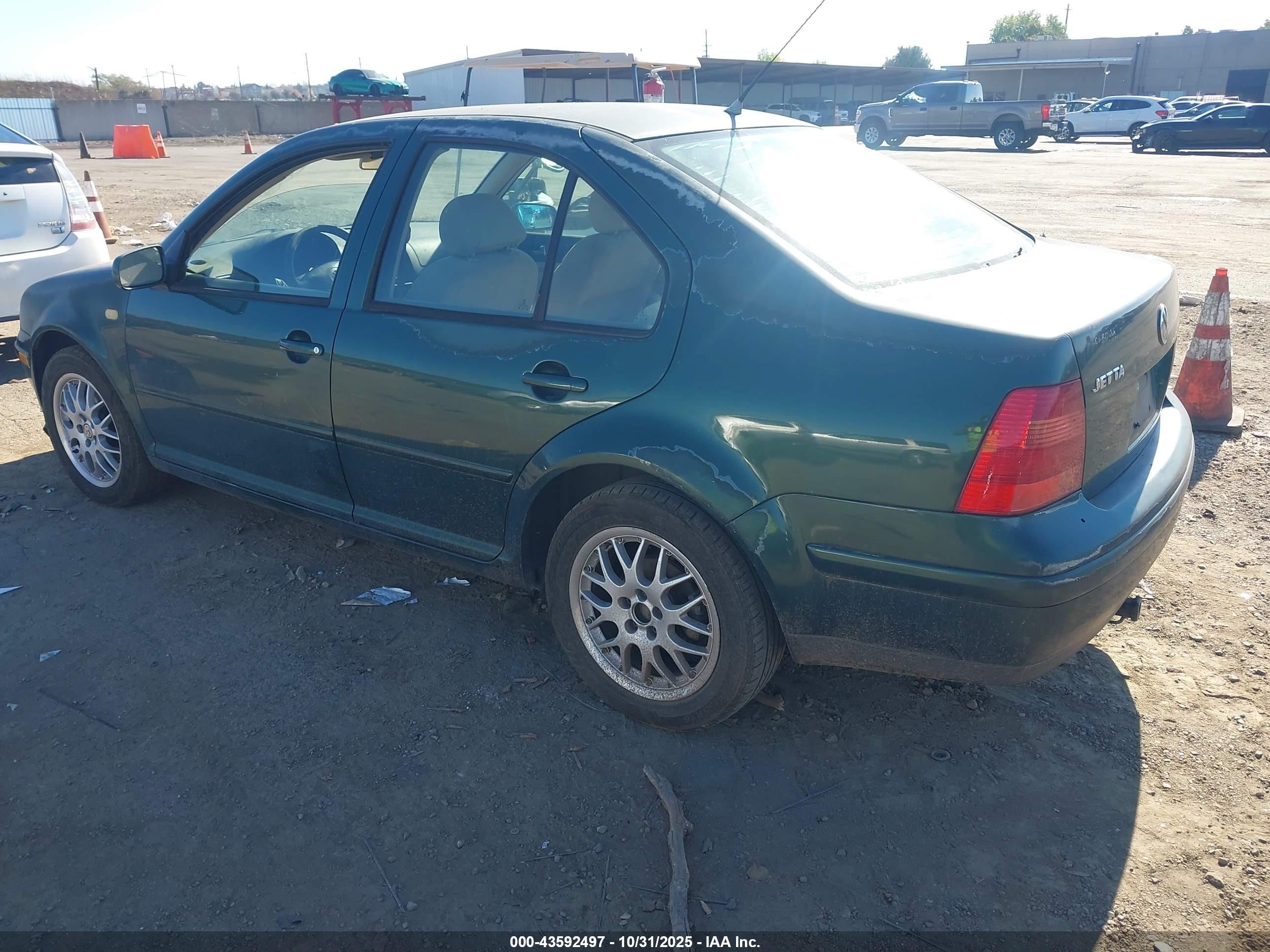 2000 Volkswagen Jetta Gls Tdi Green vin: 3VWSF29M5YM007900