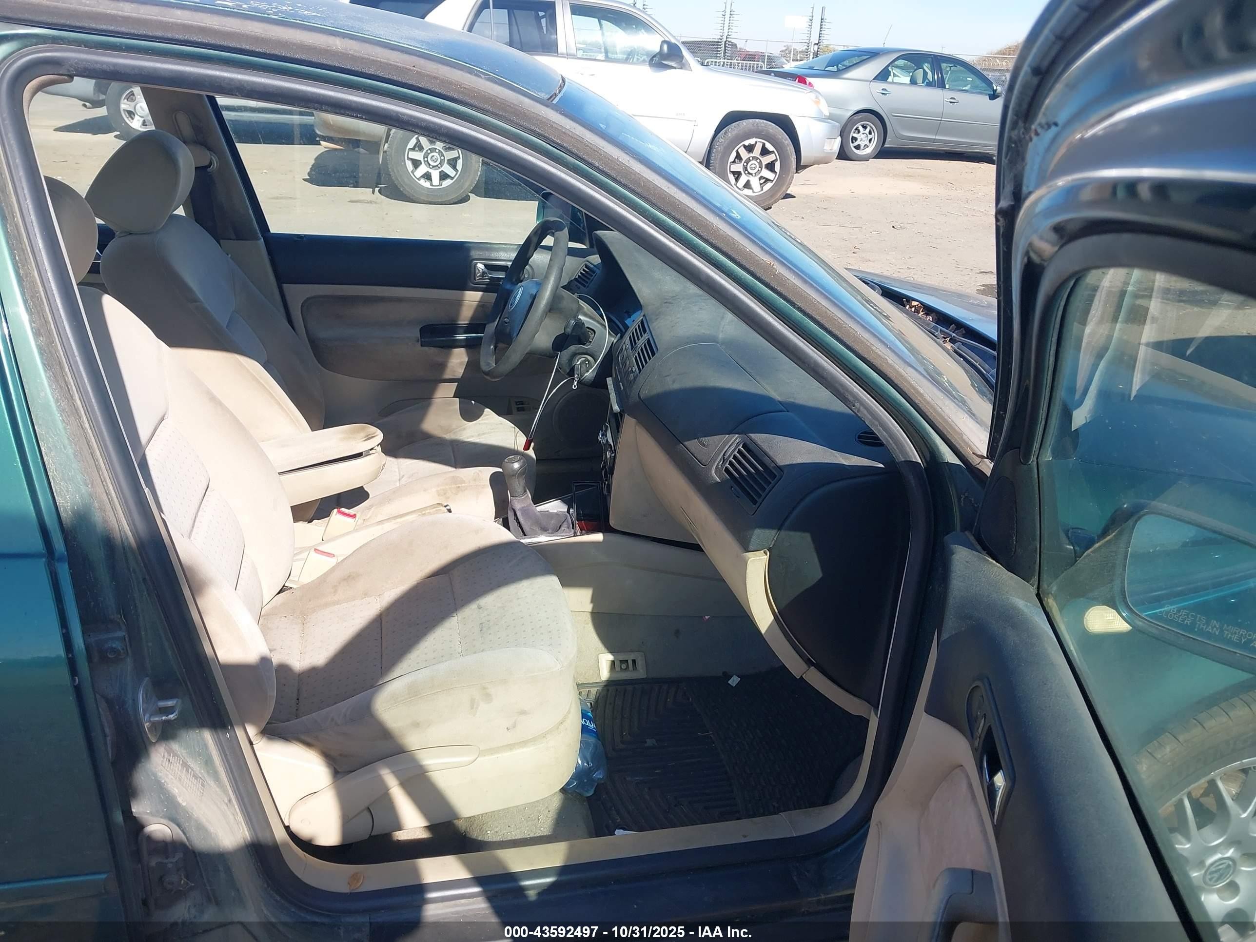 2000 Volkswagen Jetta Gls Tdi Green vin: 3VWSF29M5YM007900
