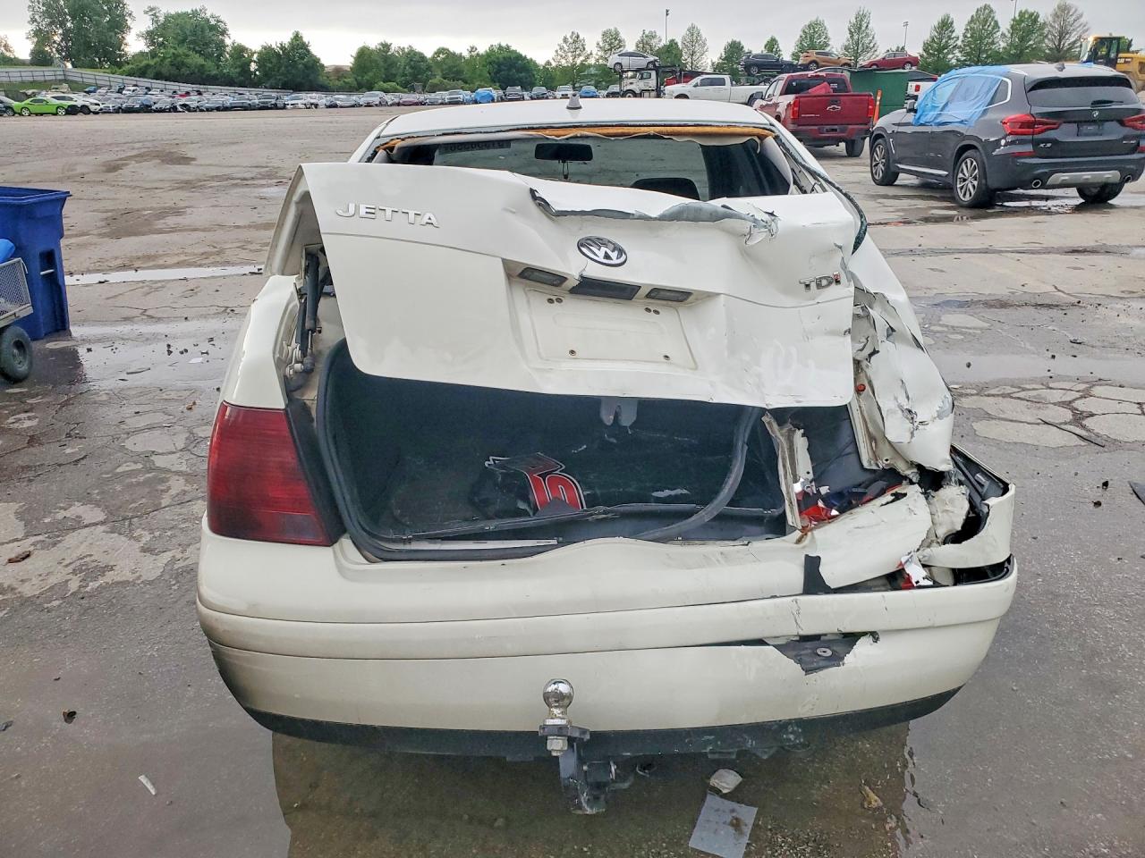 2000 Volkswagen Jetta Gls Tdi White vin: 3VWSF29M7YM059643