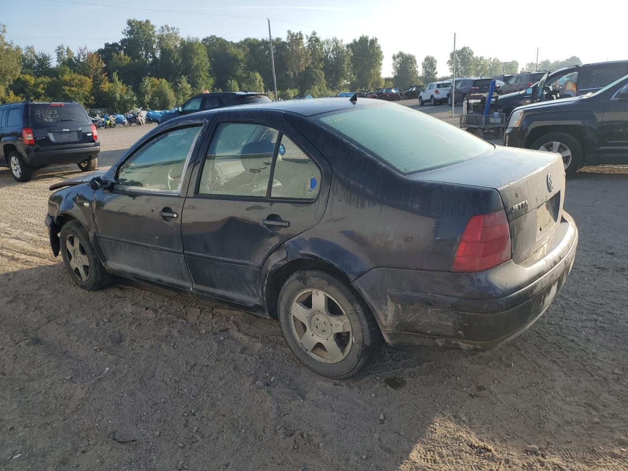 2000 Volkswagen Jetta Gls Tdi Blue vin: 3VWSF29M8YM117114