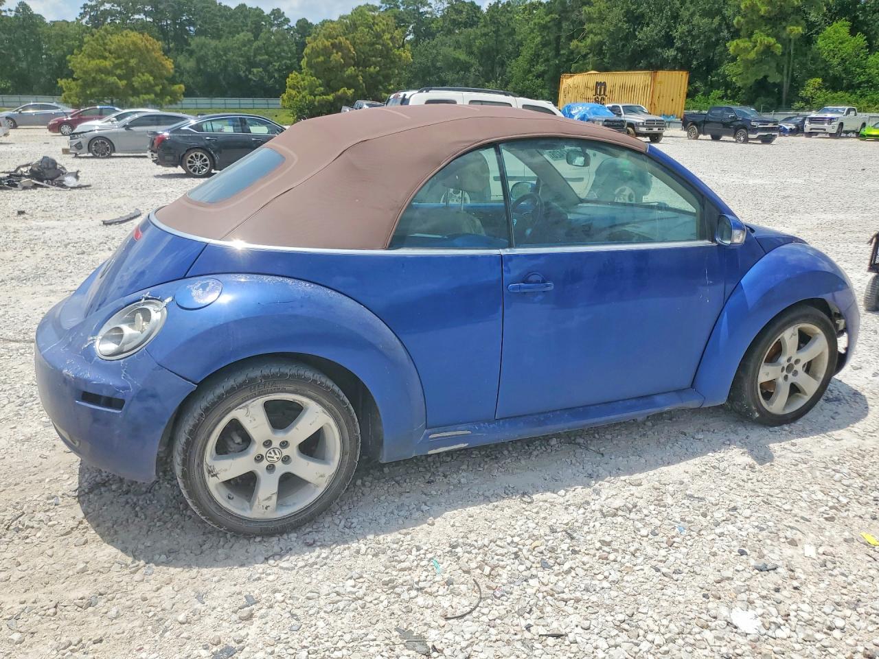 2007 Volkswagen New Beetle Convertible Option Package 2 Blue vin: 3VWSF31Y17M419427
