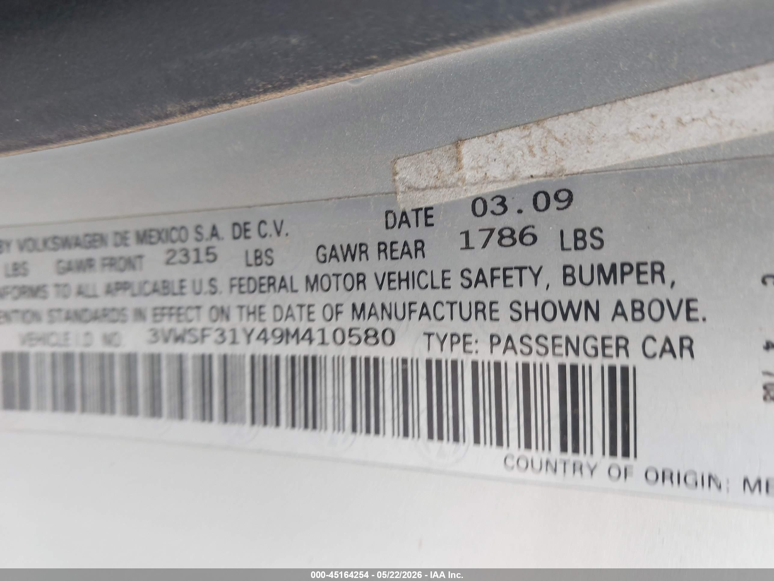 2009 Volkswagen New Beetle 2.5l Blush Edition Silver vin: 3VWSF31Y49M410580