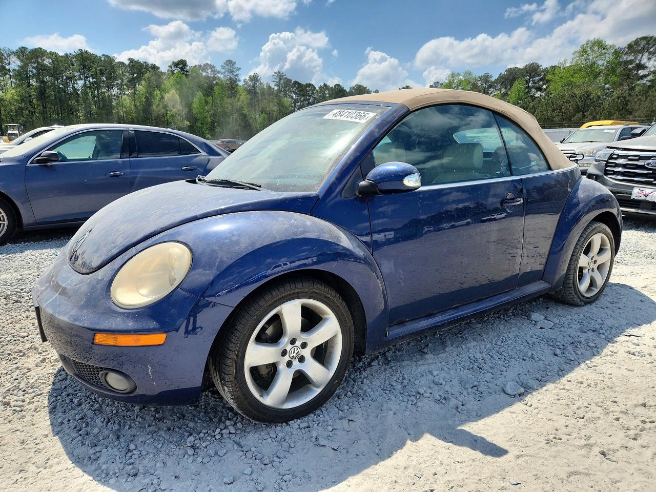 2006 Volkswagen New Beetle Conv Blue vin: 3VWSF31Y66M314557