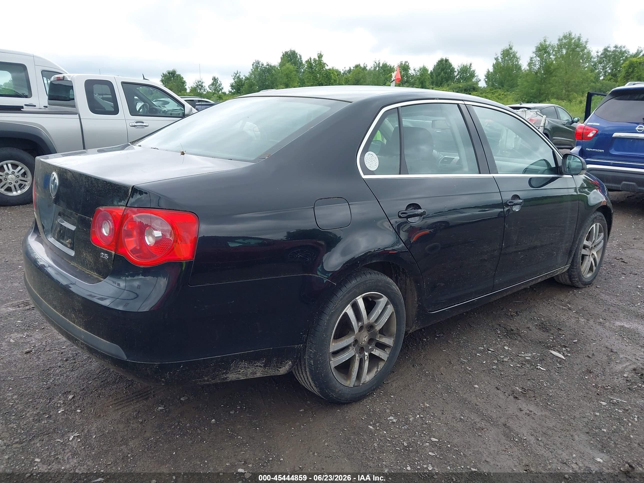 2005 Volkswagen Jetta 2.5 Black vin: 3VWSF71K15M635357