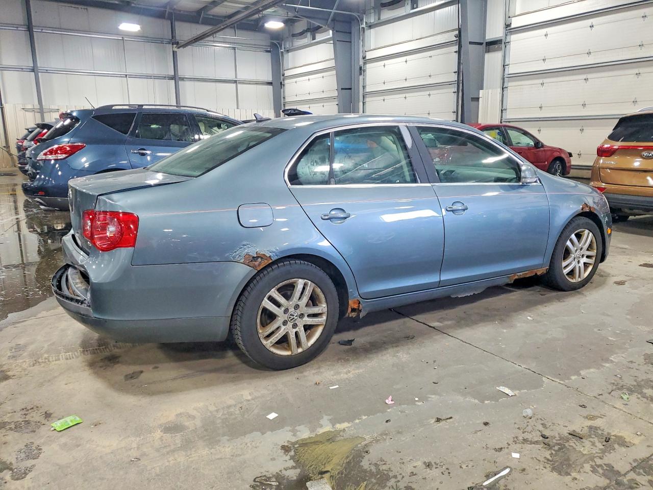 2007 Volkswagen Jetta 2.5 Option Package 1 Blue vin: 3VWSF71K27M148526