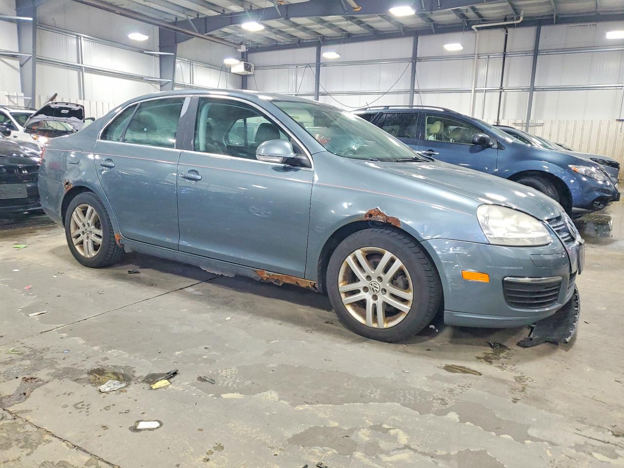 2007 Volkswagen Jetta 2.5 Option Package 1 Blue vin: 3VWSF71K27M148526