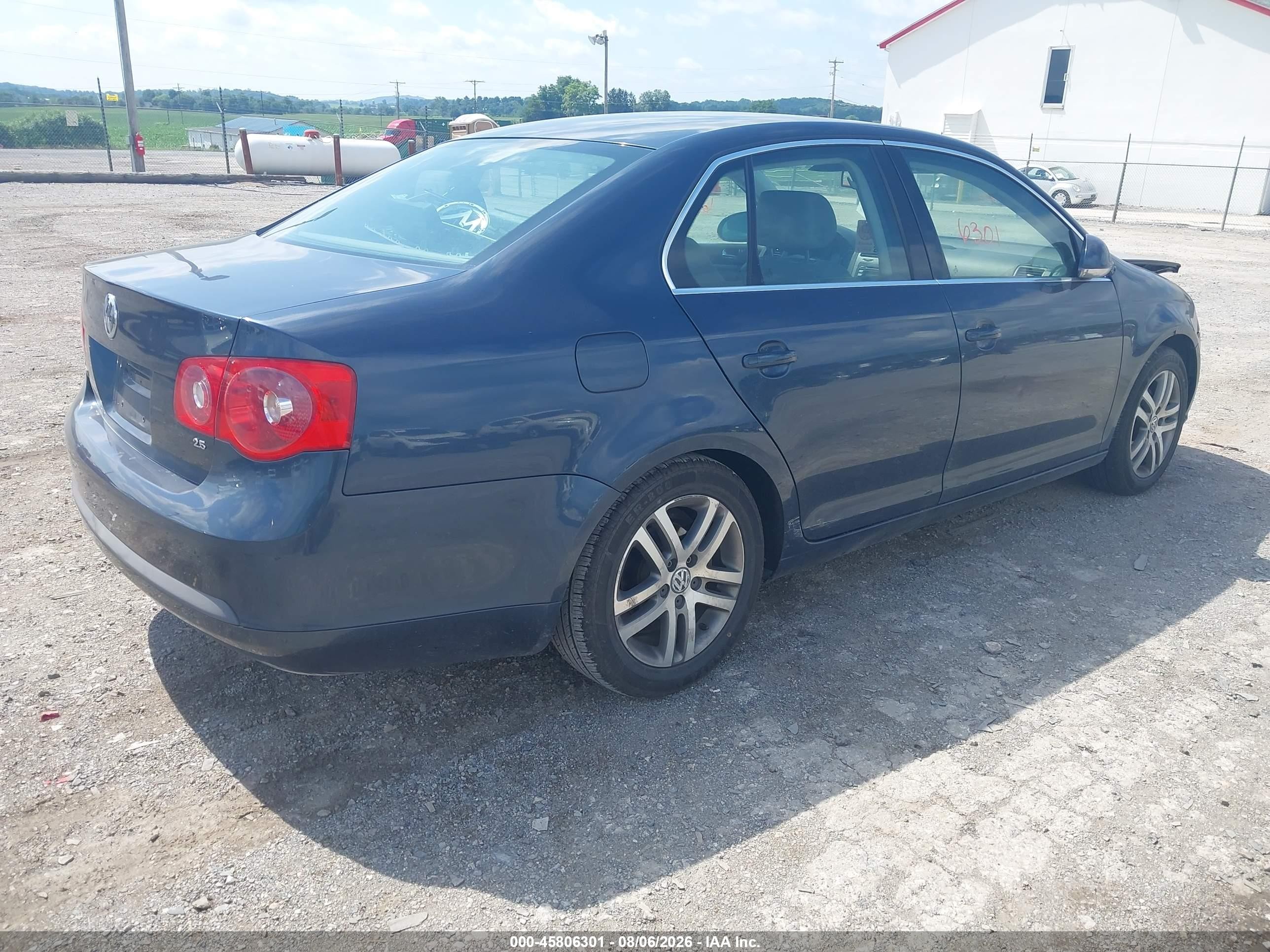 2005 Volkswagen Jetta 2.5 Blue vin: 3VWSF71K35M611657