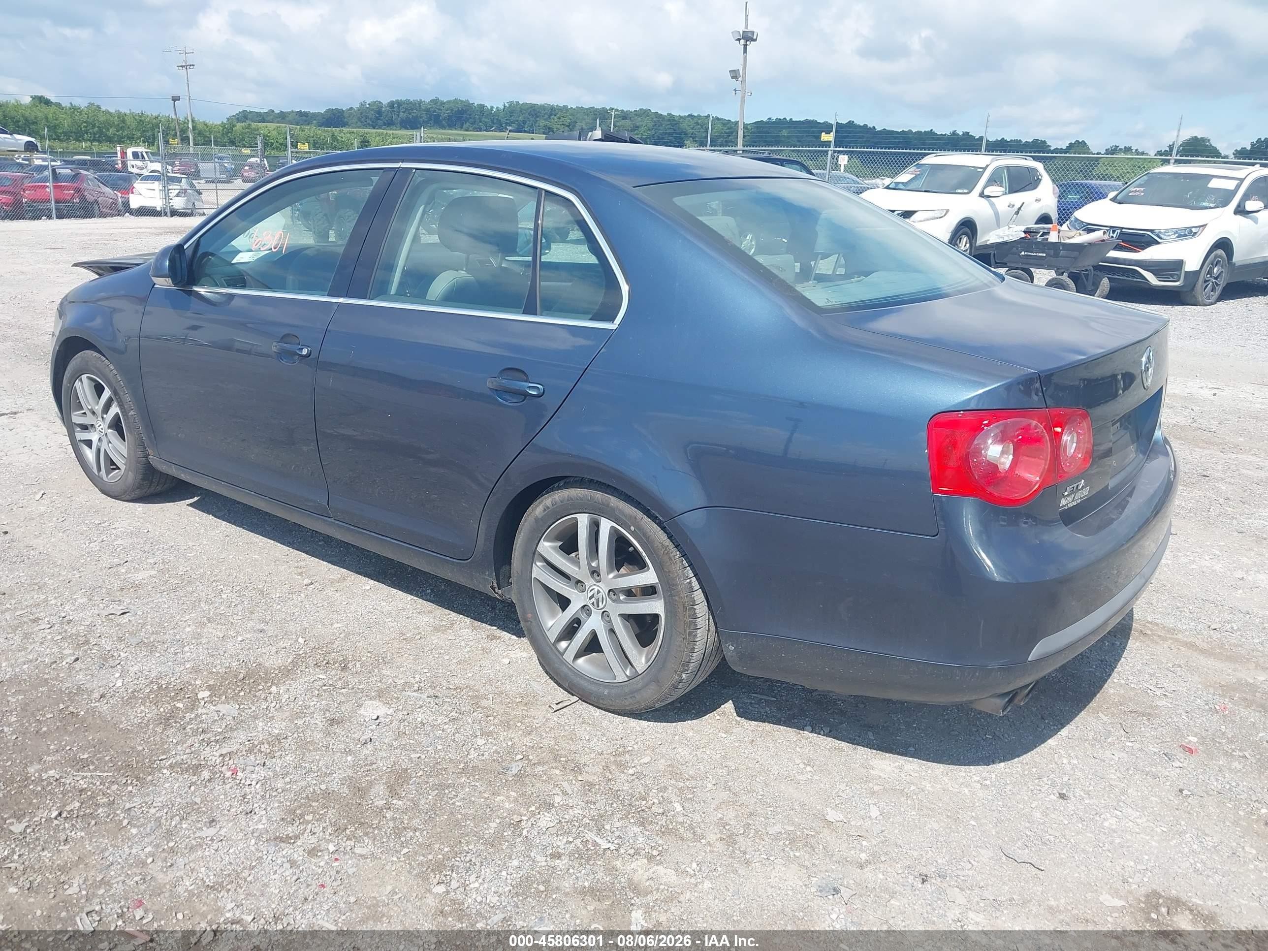 2005 Volkswagen Jetta 2.5 Blue vin: 3VWSF71K35M611657