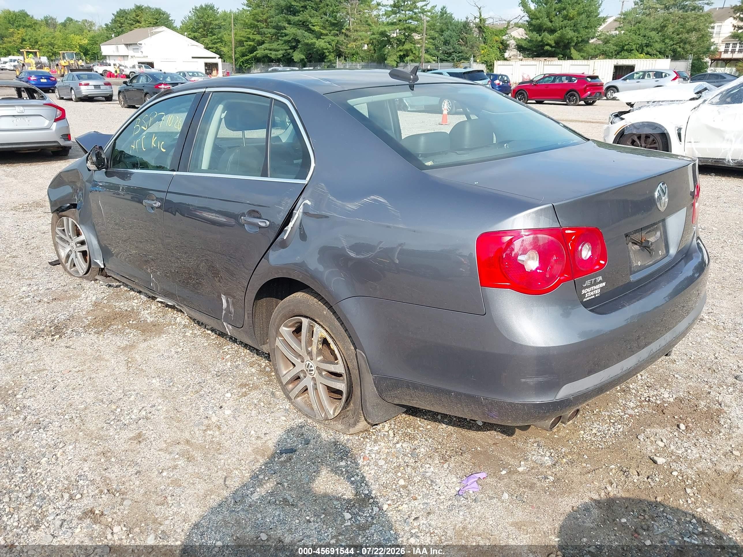 2006 Volkswagen Jetta 2.5 Gray vin: 3VWSF71K46M728584