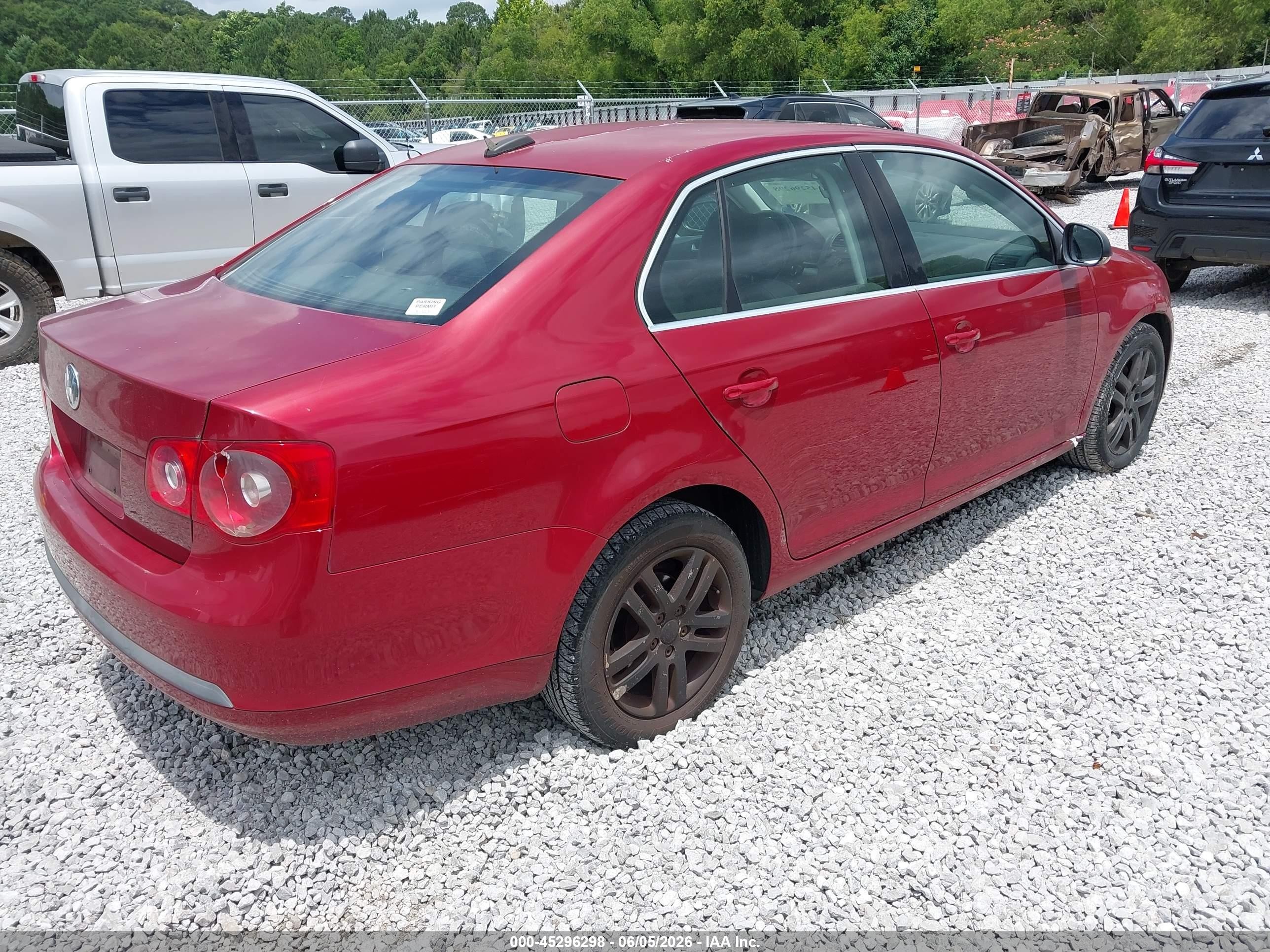 2006 Volkswagen Jetta 2.5 Red vin: 3VWSF71K46M771693