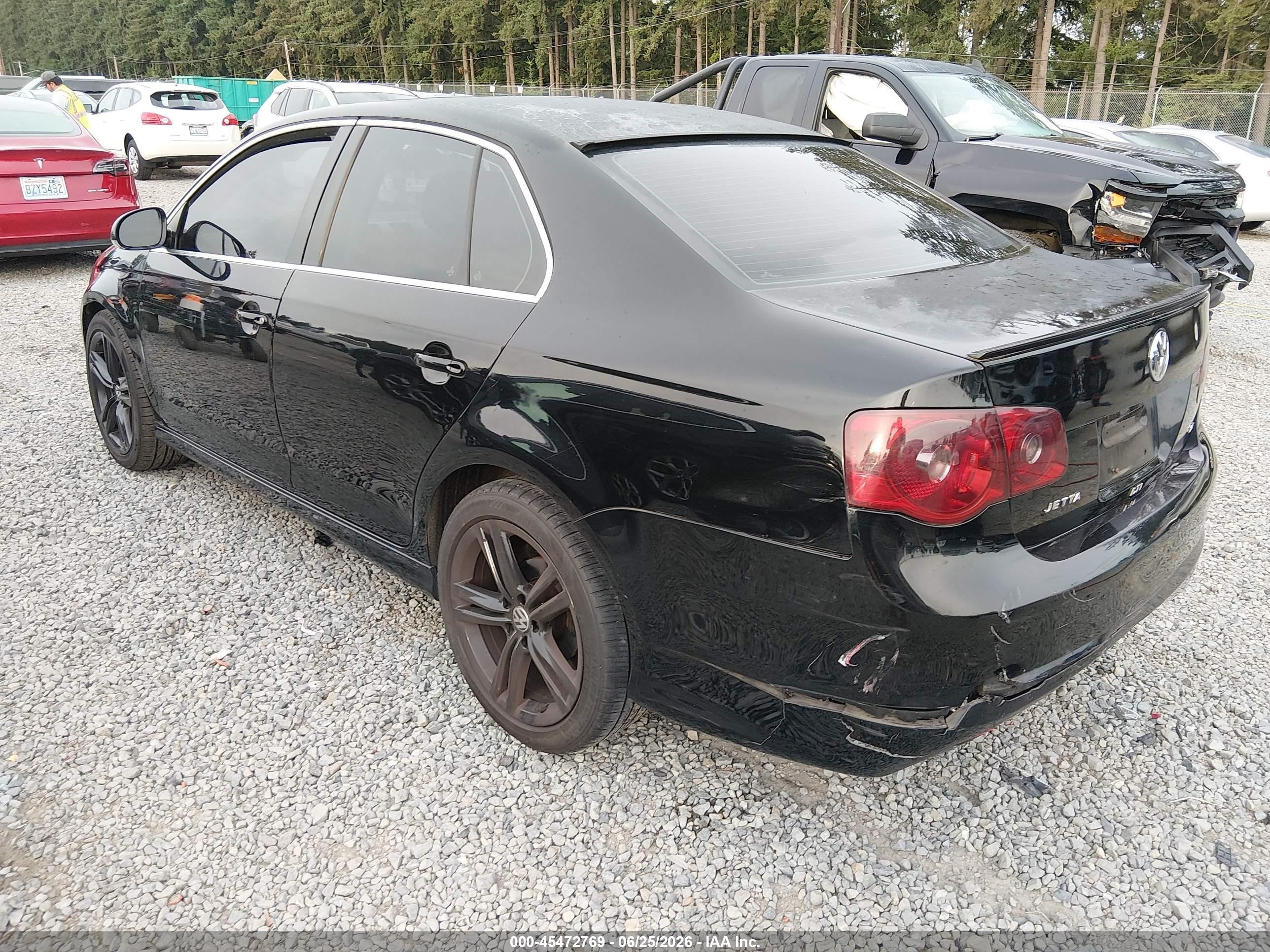 2005 Volkswagen Jetta 2.5 Black vin: 3VWSF71K55M628086