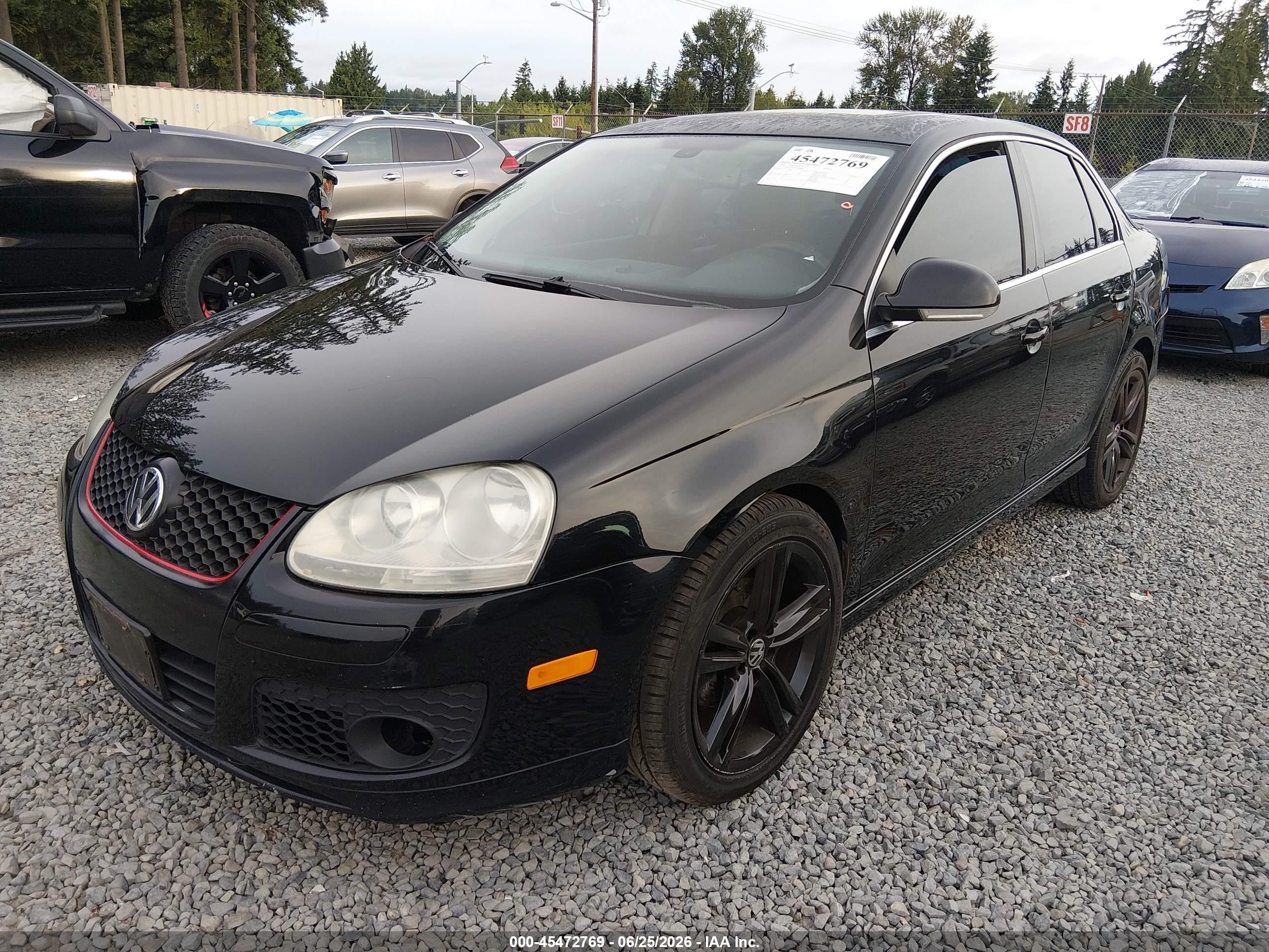 2005 Volkswagen Jetta 2.5 Black vin: 3VWSF71K55M628086