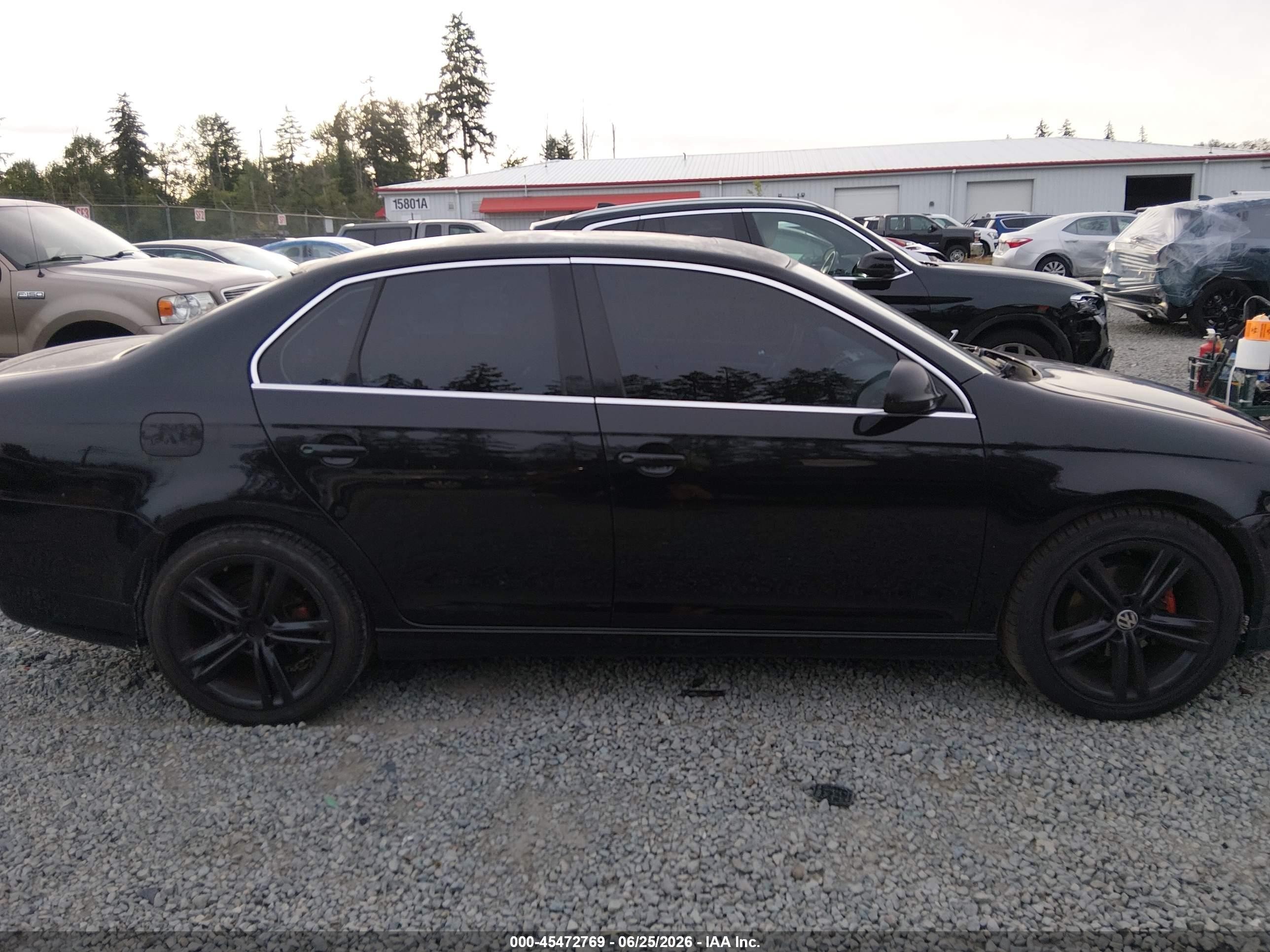 2005 Volkswagen Jetta 2.5 Black vin: 3VWSF71K55M628086