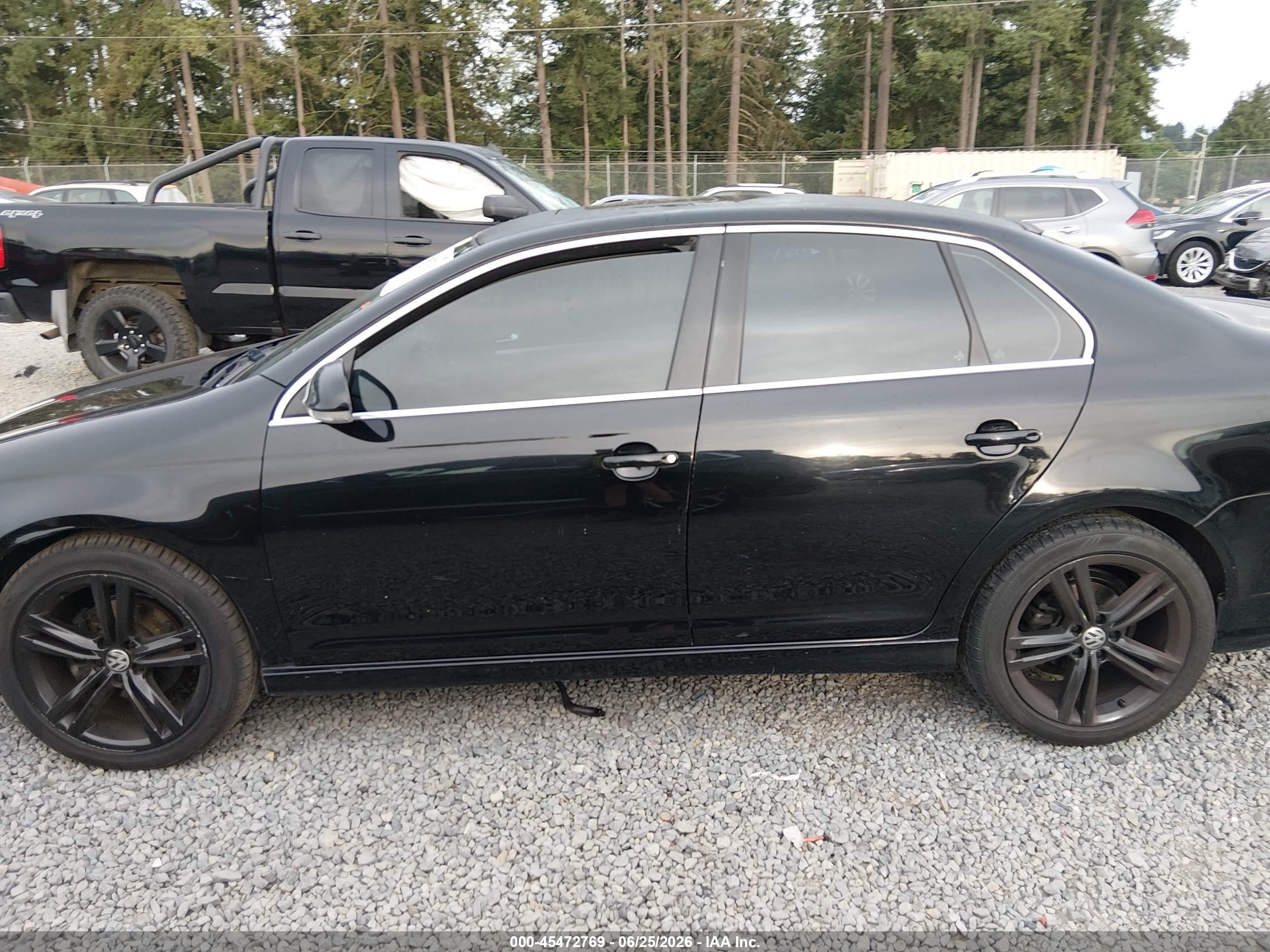 2005 Volkswagen Jetta 2.5 Black vin: 3VWSF71K55M628086