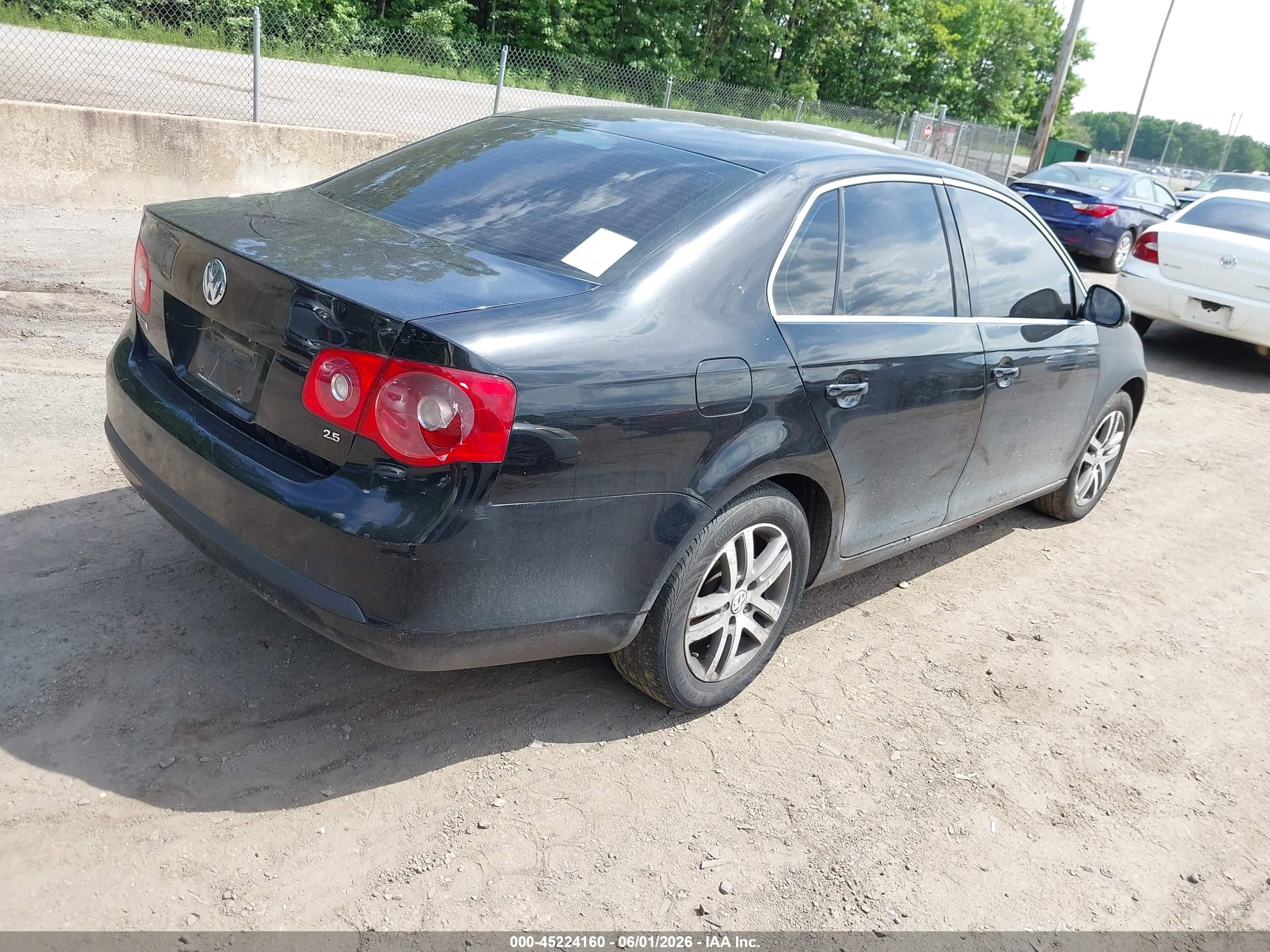 2005 Volkswagen Jetta 2.5 Black vin: 3VWSF71K55M628637