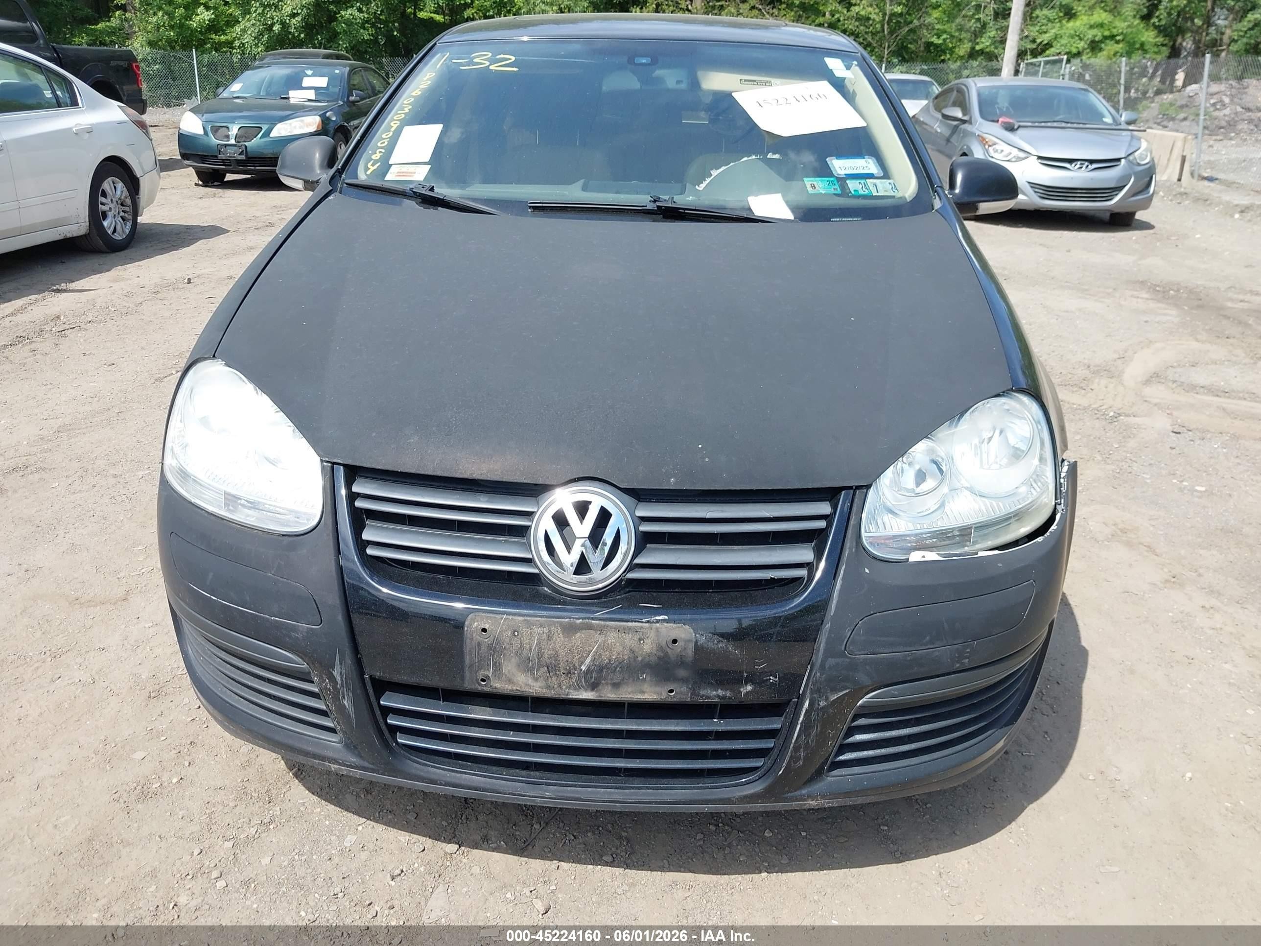 2005 Volkswagen Jetta 2.5 Black vin: 3VWSF71K55M628637
