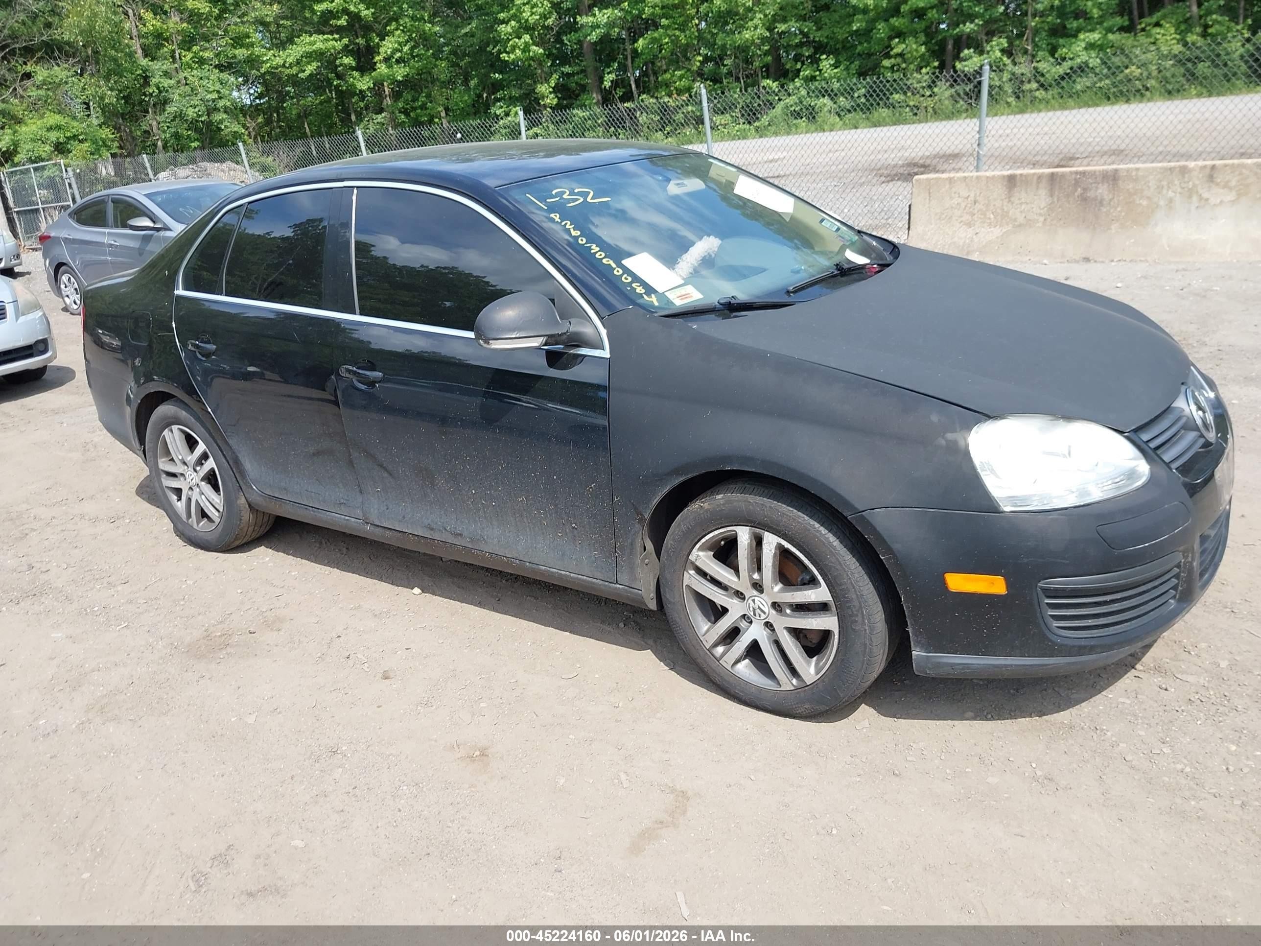 2005 Volkswagen Jetta 2.5 Black vin: 3VWSF71K55M628637