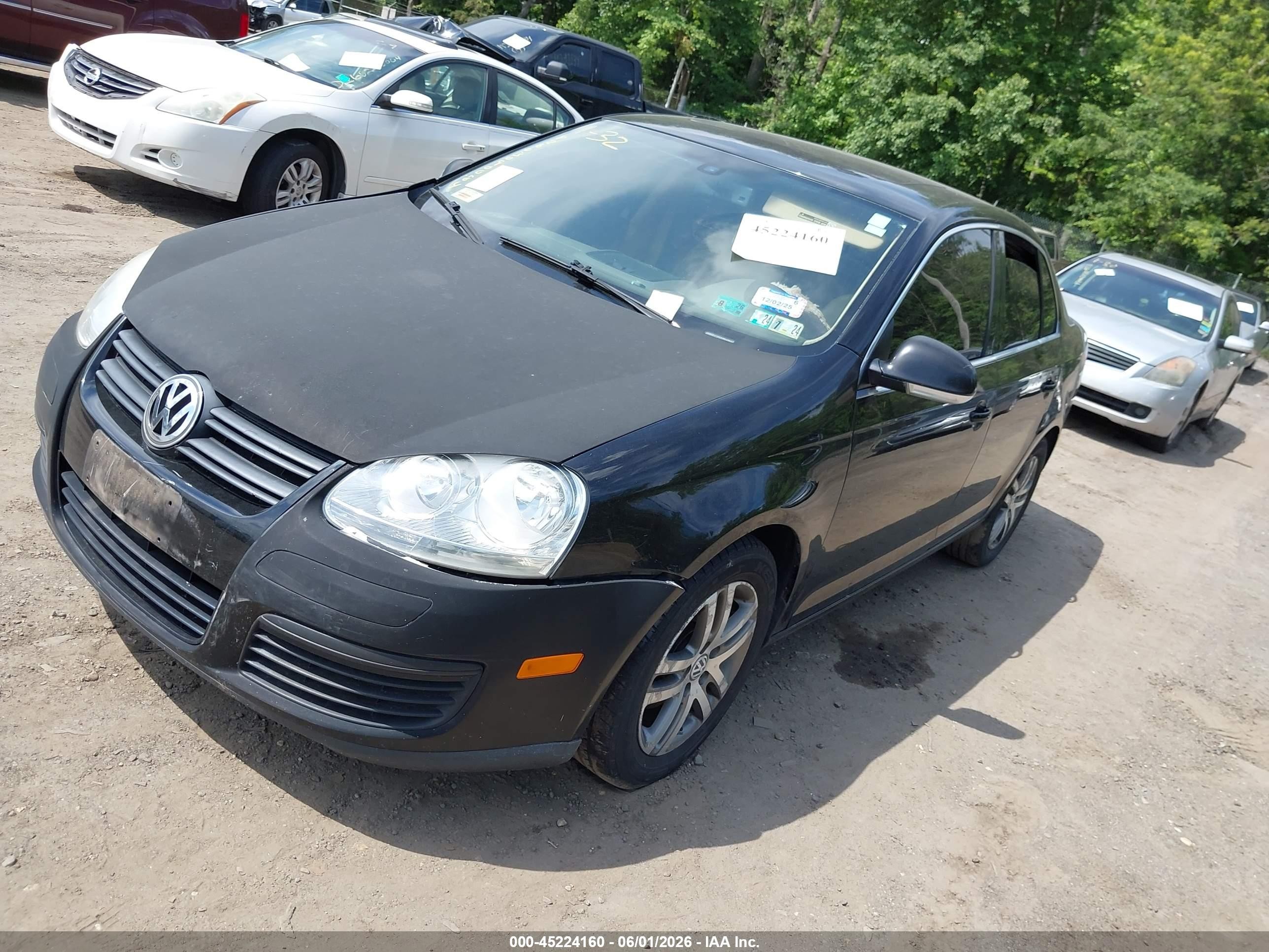 2005 Volkswagen Jetta 2.5 Black vin: 3VWSF71K55M628637