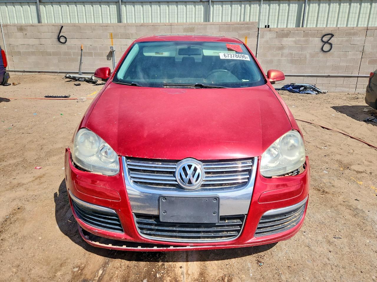 2006 Volkswagen Jetta 2.5 Option Package 1 Red vin: 3VWSF71K56M814339