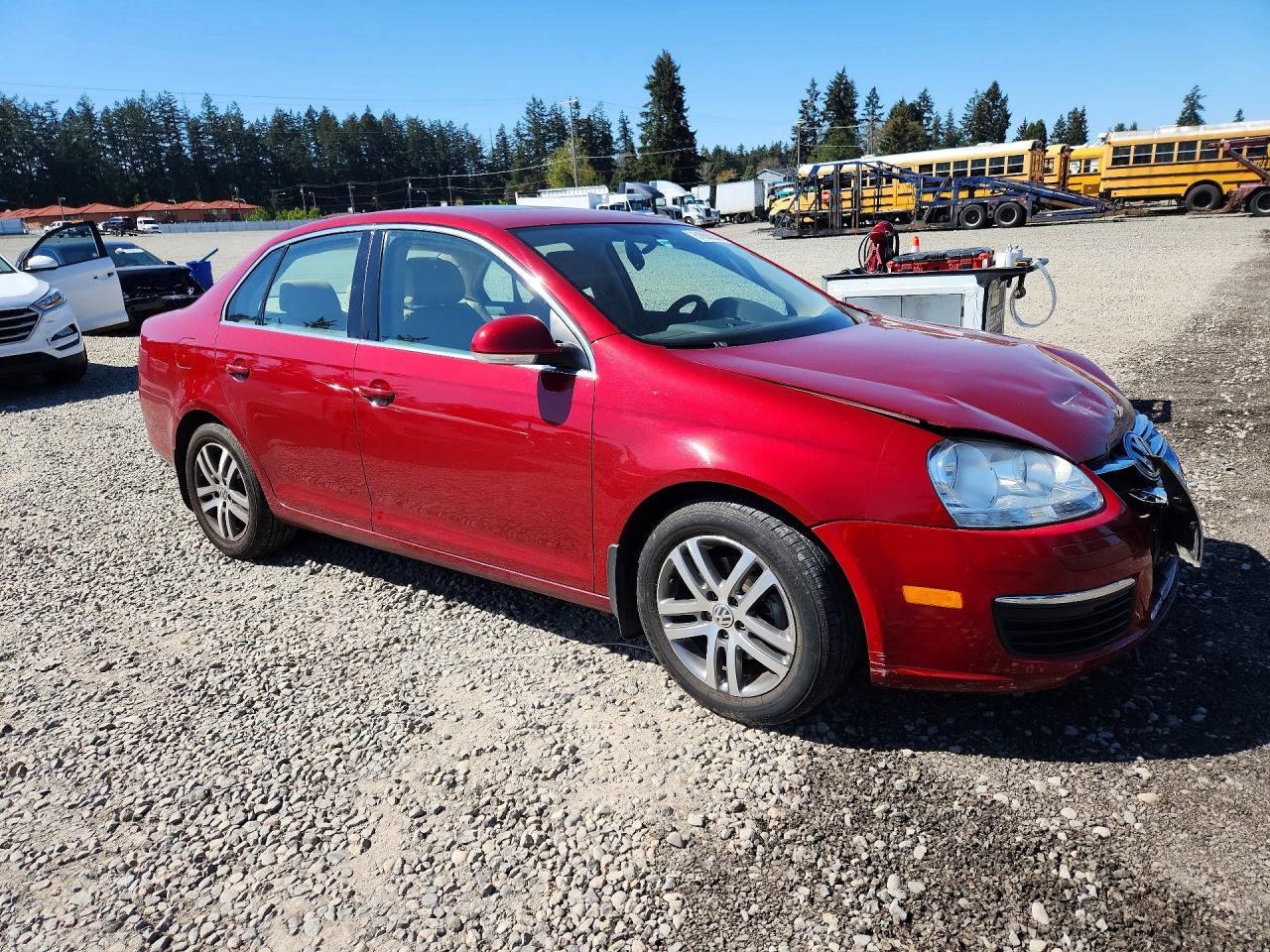 2006 Volkswagen Jetta 2.5 Option Package 1 Burgundy vin: 3VWSF71K76M619925