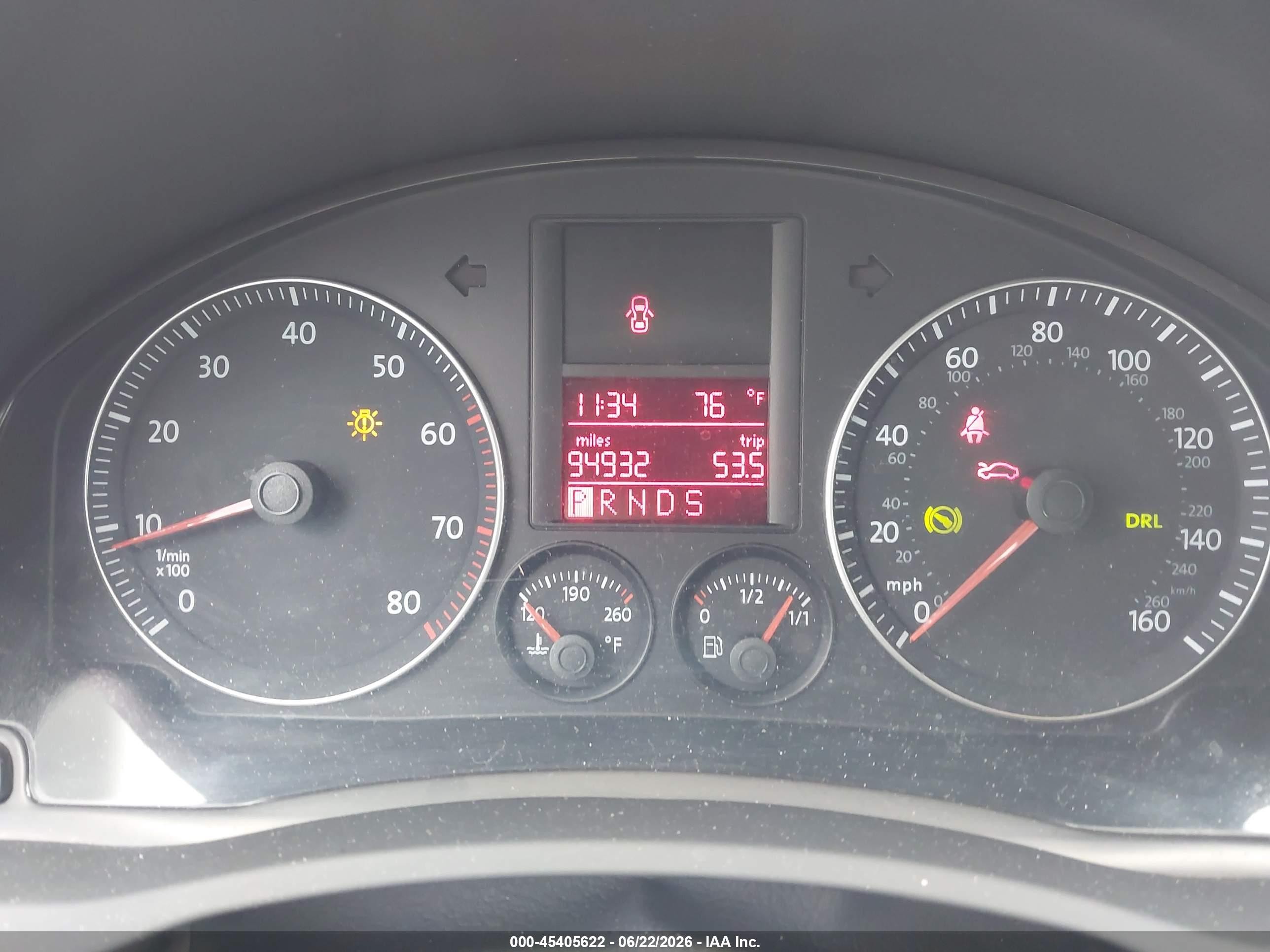 2006 Volkswagen Jetta 2.5 Blue vin: 3VWSF71K86M827165