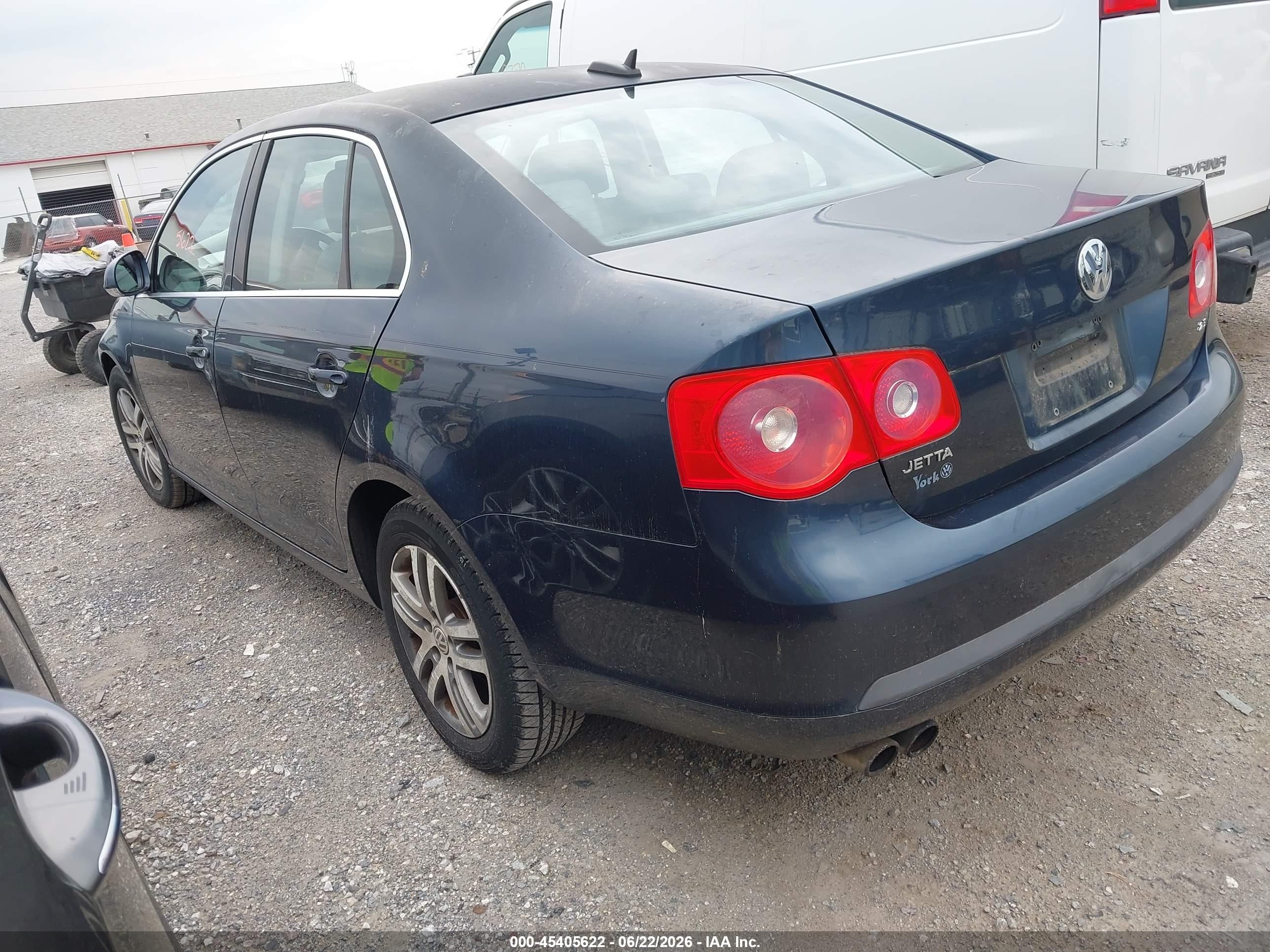 2006 Volkswagen Jetta 2.5 Blue vin: 3VWSF71K86M827165