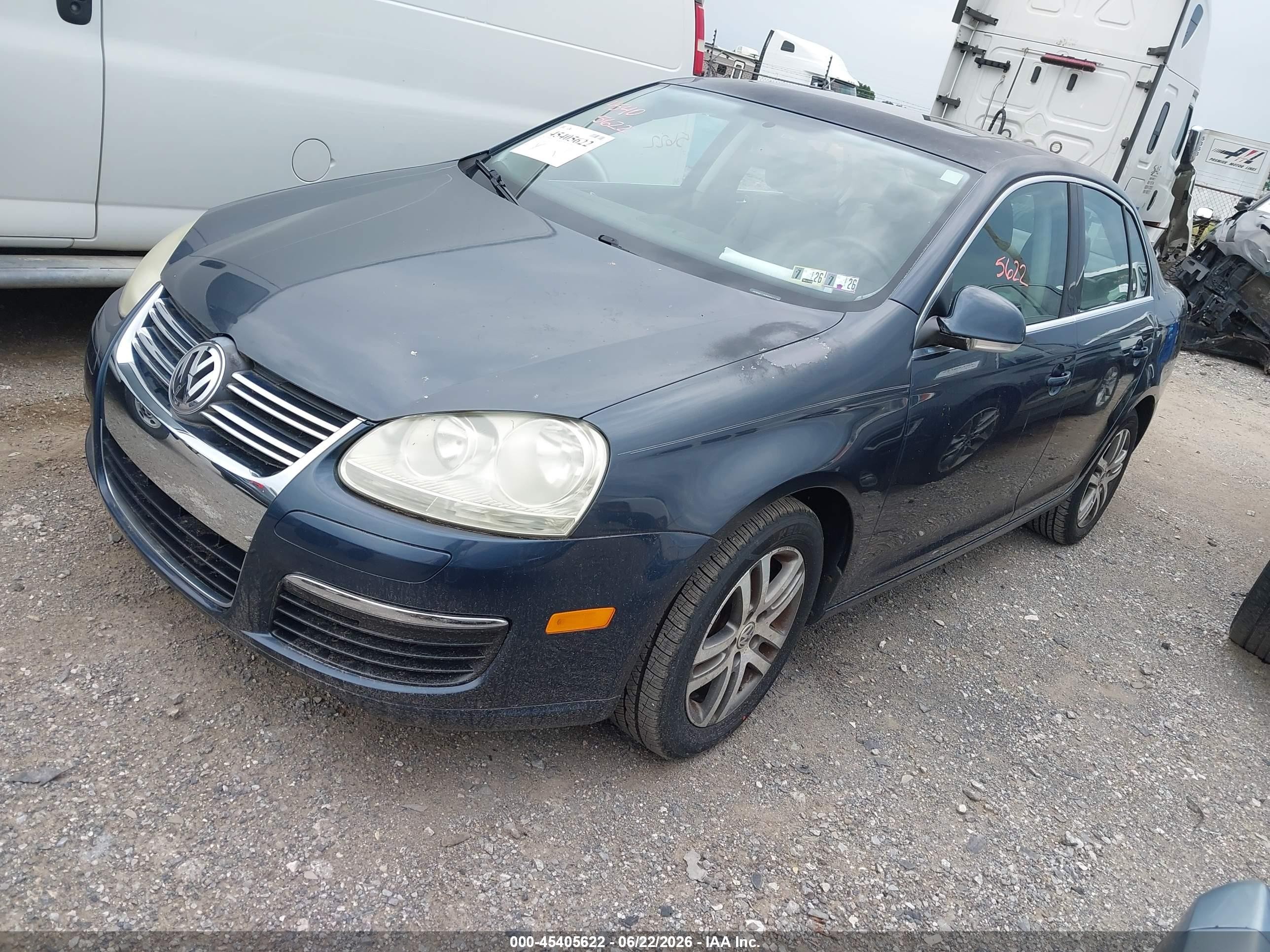 2006 Volkswagen Jetta 2.5 Blue vin: 3VWSF71K86M827165