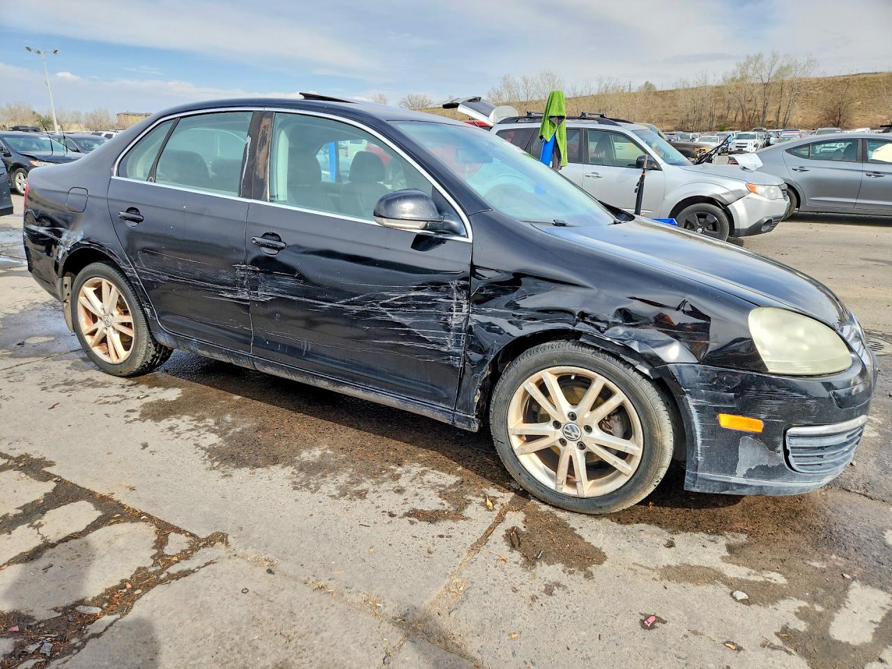 2007 Volkswagen Jetta 2.5 Option Package 1 Black vin: 3VWSF81K87M018451