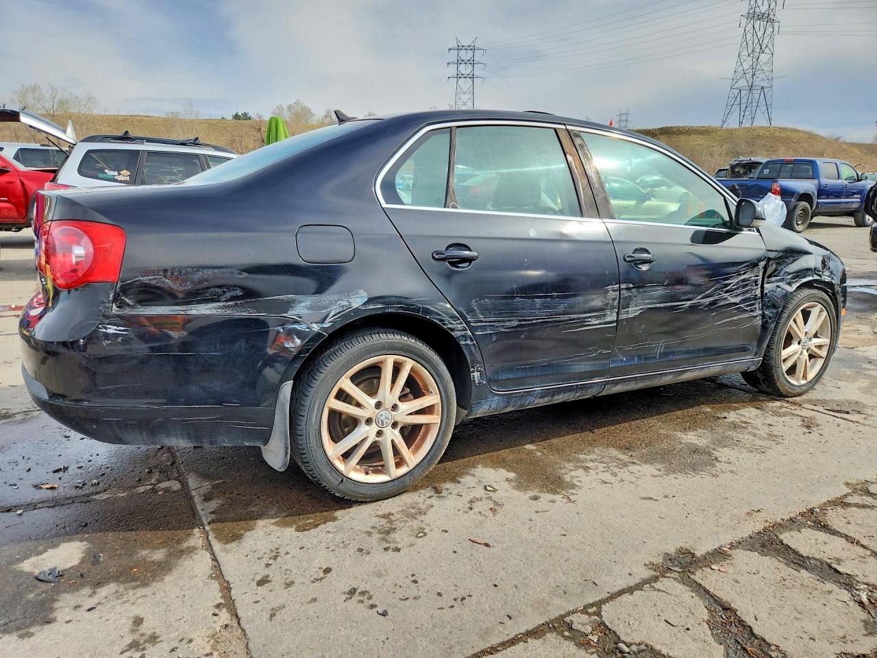 2007 Volkswagen Jetta 2.5 Option Package 1 Black vin: 3VWSF81K87M018451