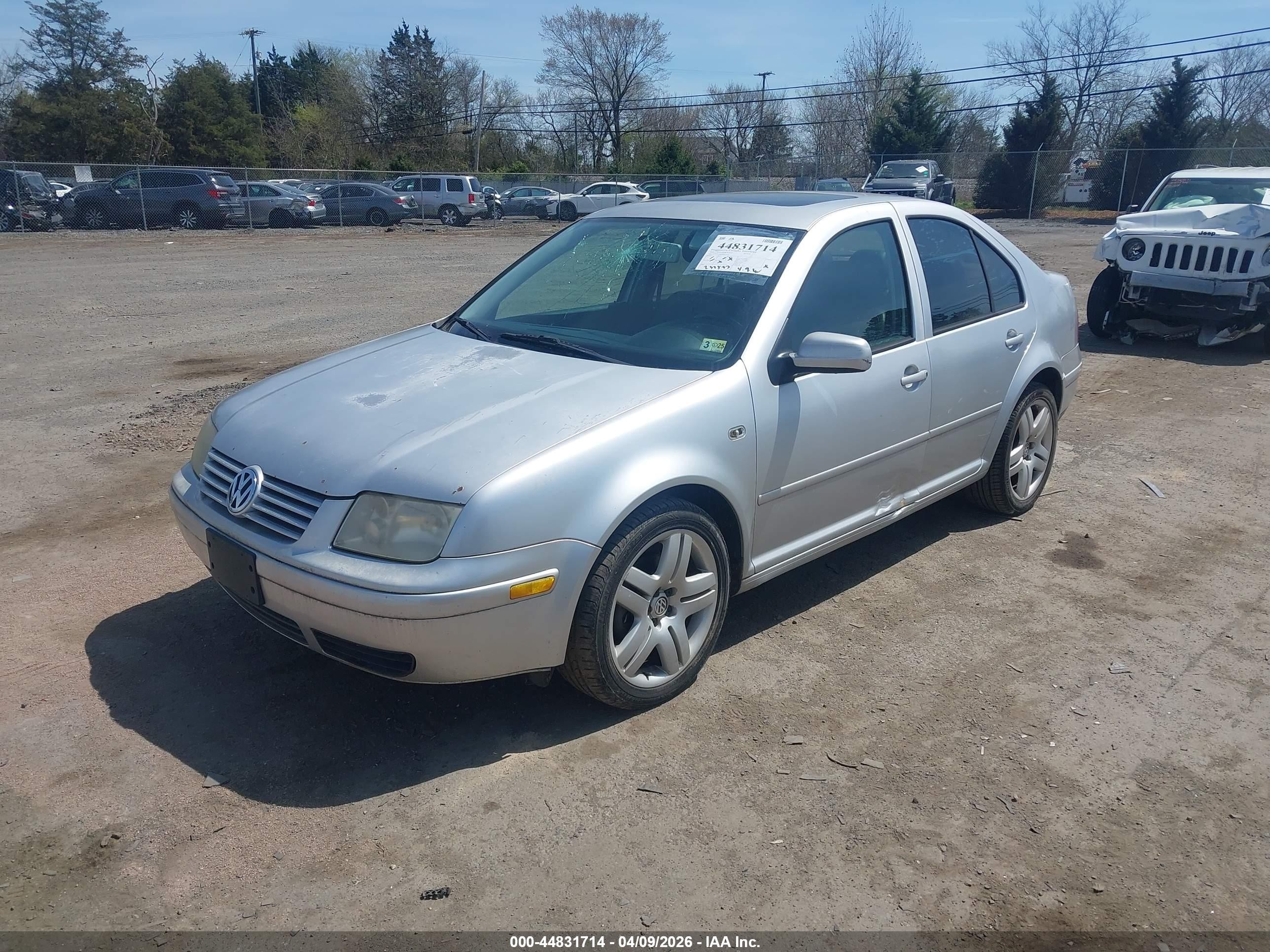 2001 Volkswagen Jetta Gls Vr6 Silver vin: 3VWSG29M51M075701