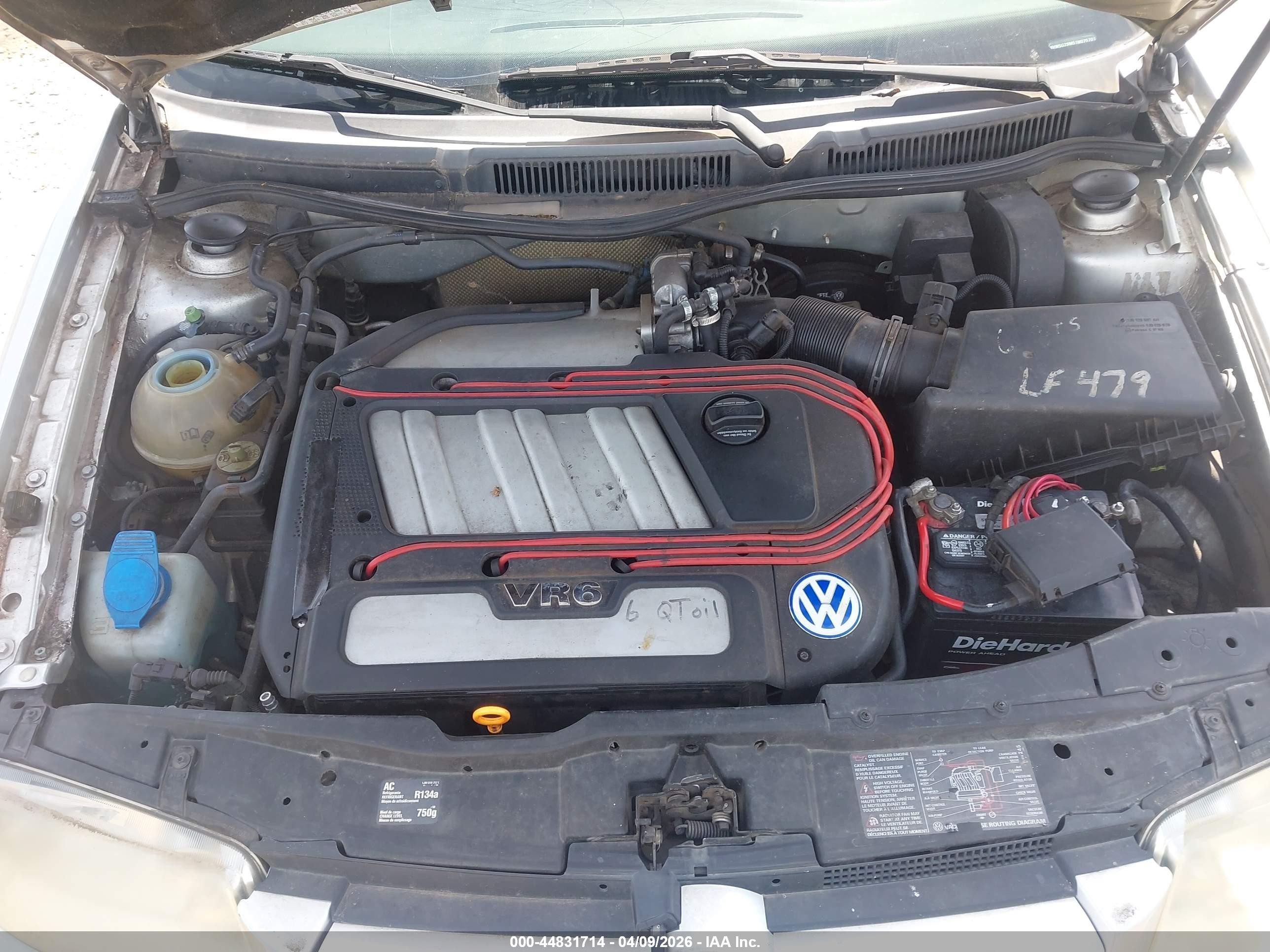2001 Volkswagen Jetta Gls Vr6 Silver vin: 3VWSG29M51M075701