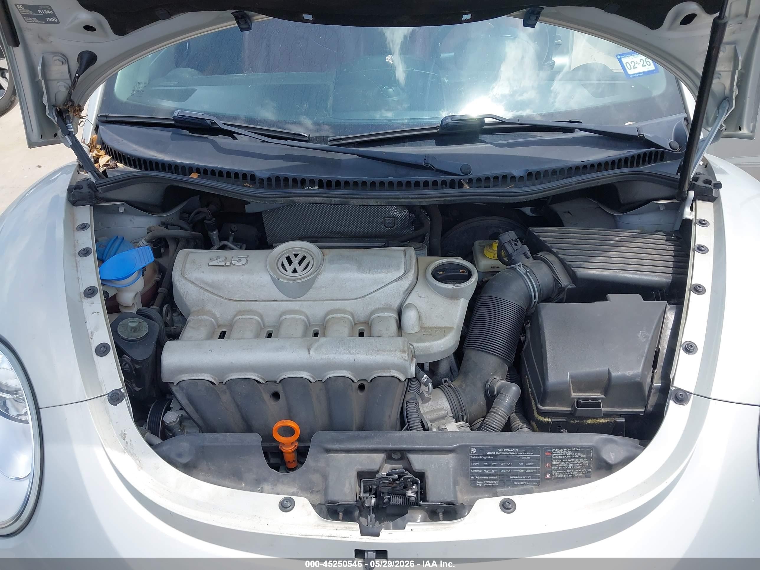 2009 Volkswagen New Beetle 2.5l Blush Edition Серебряный vin: 3VWSG31Y19M410808